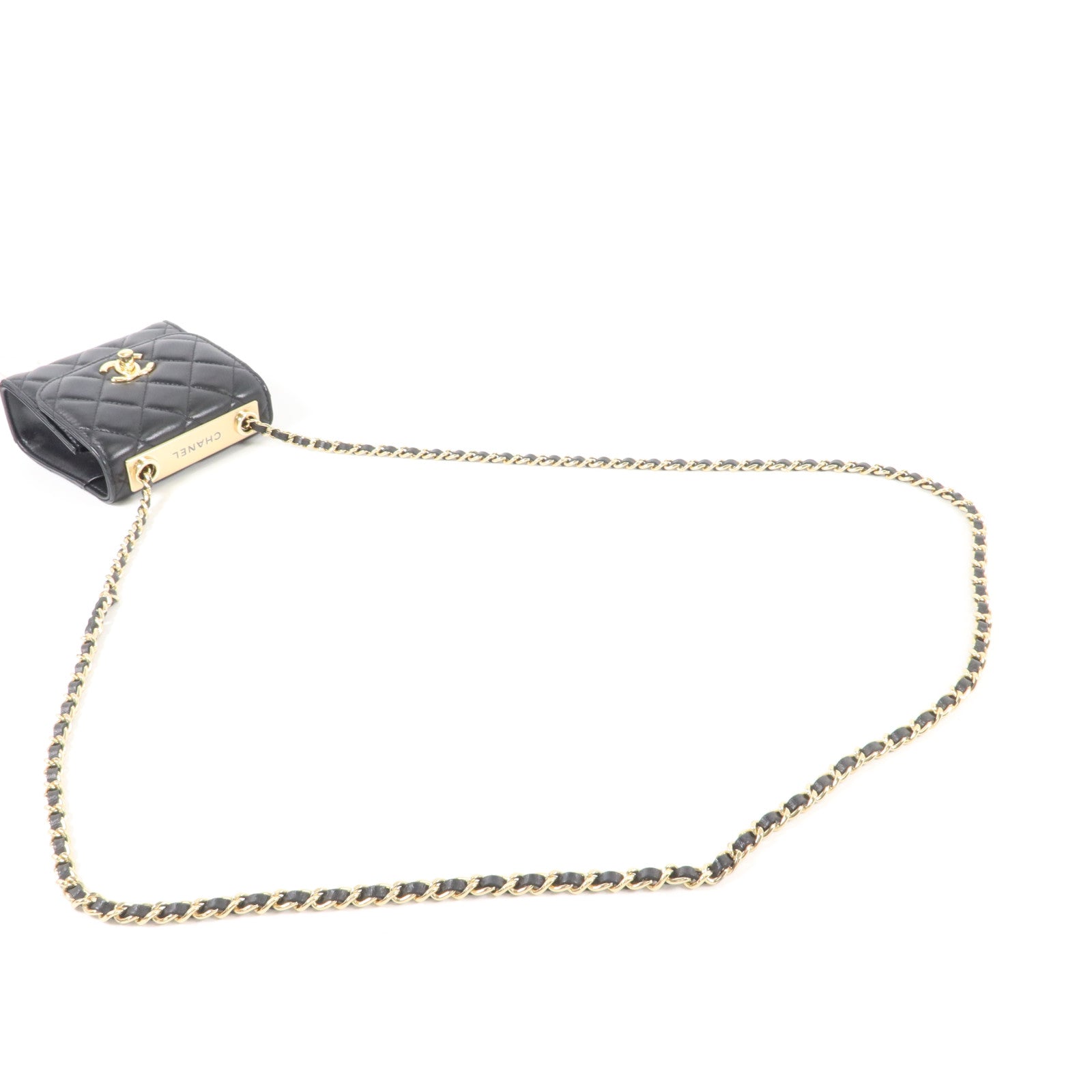 CHANEL 羊皮皮革Trendy CC Mini Wallet On Chain鏈帶肩背袋