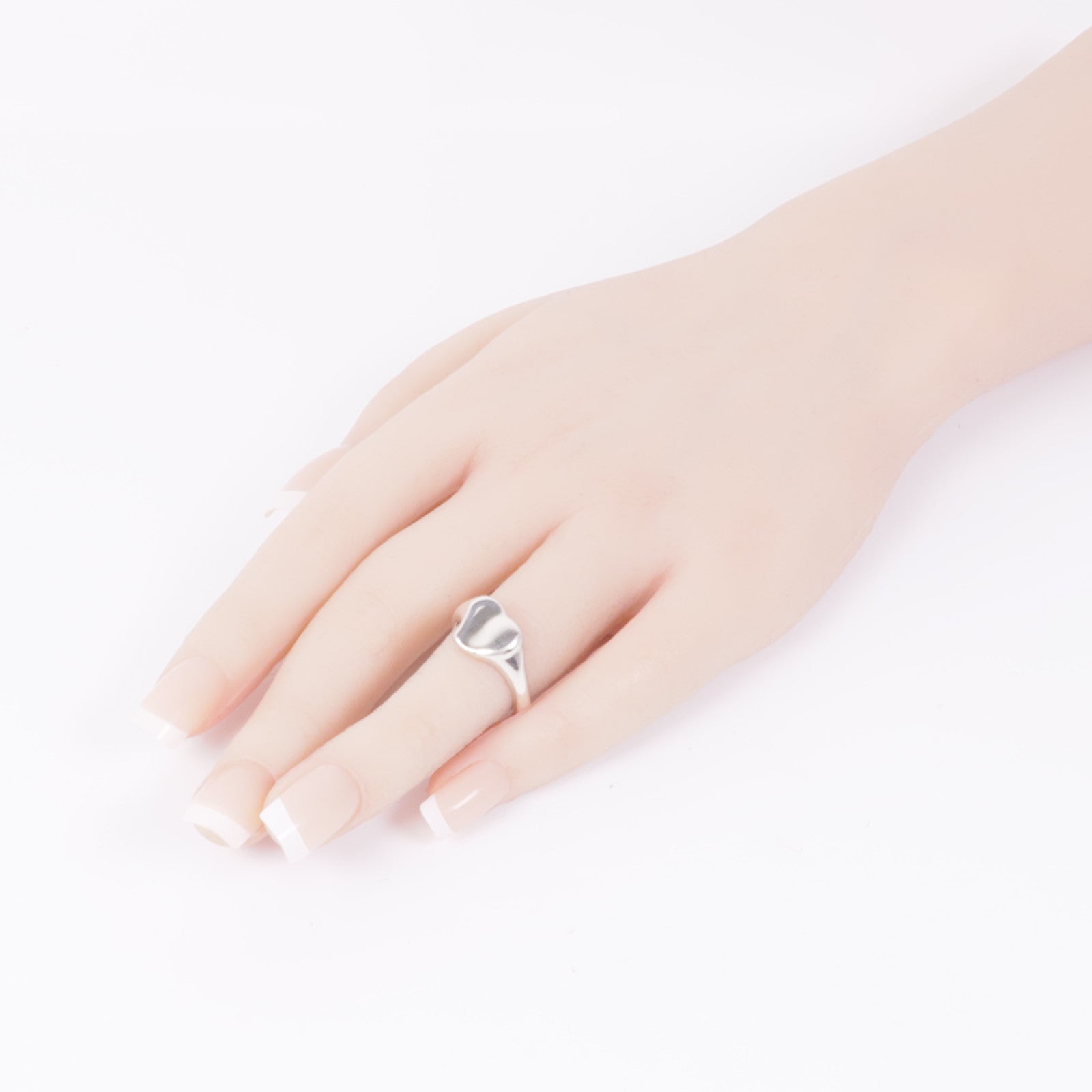 TIFFANY＆CO 925純銀Heart Ring戒指US#6