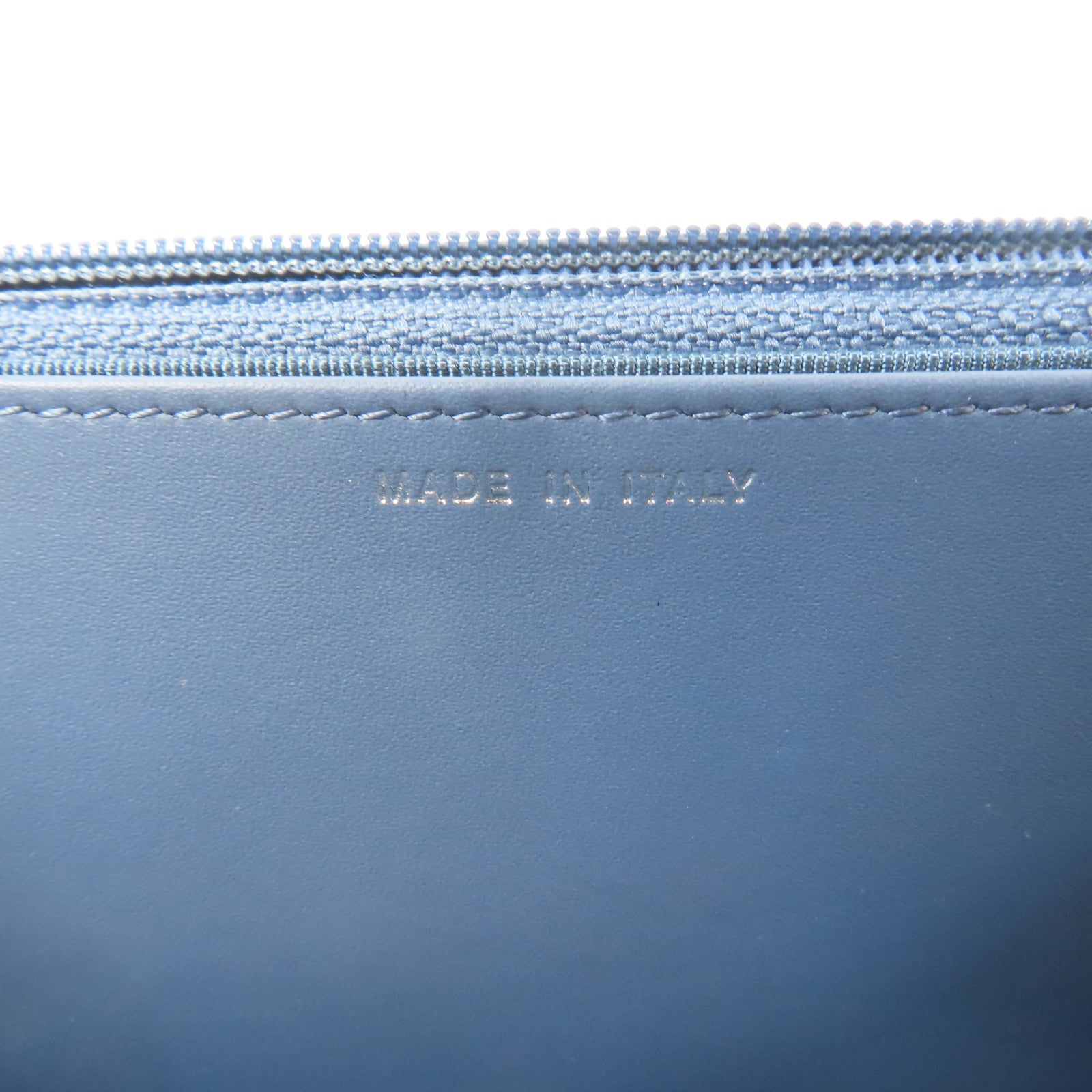 CHANEL 菱格Caviar皮革Wallet On Chain銀扣鏈帶肩背袋藍色