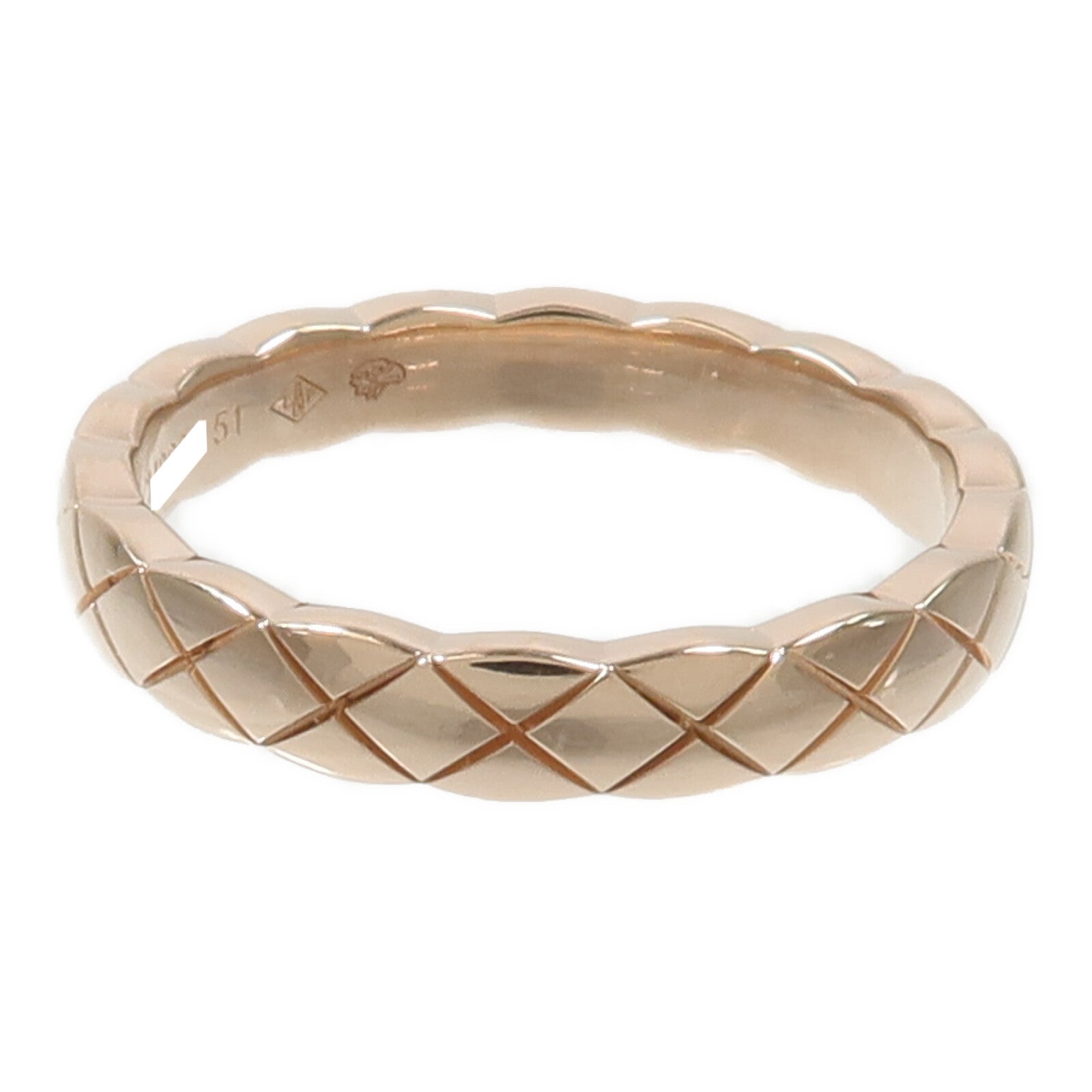 CHANEL 18K玫瑰金Coco Crush Ring戒指