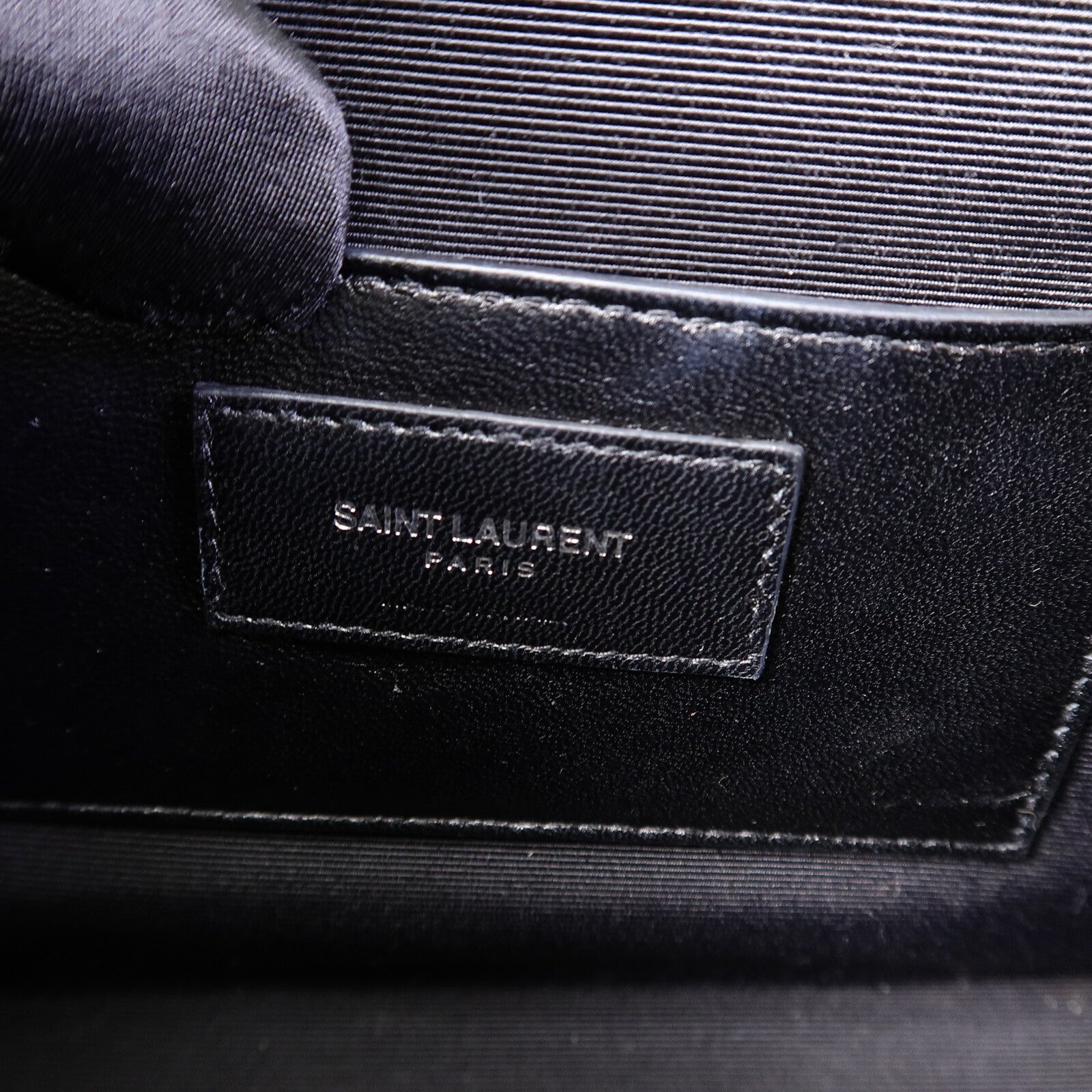 SAINT LAURENT 牛皮皮革Envelope鏈帶手挽肩背兩用袋