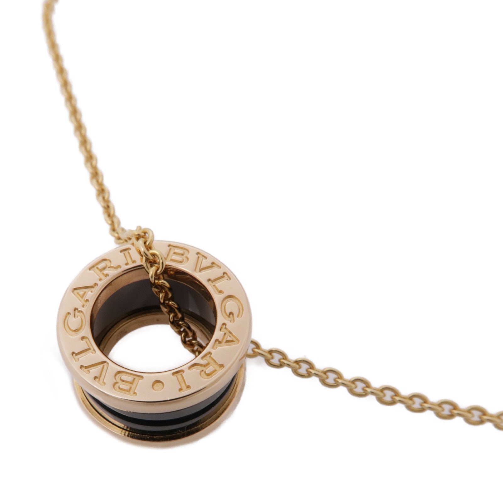 BVLGARI 18K玫瑰金/陶瓷B.zero1 Necklace項鍊