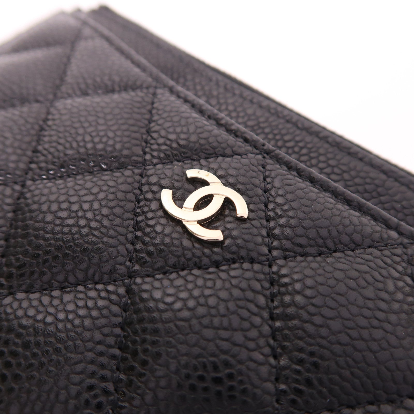 CHANEL 牛皮皮革Long Wallet金扣長錢包