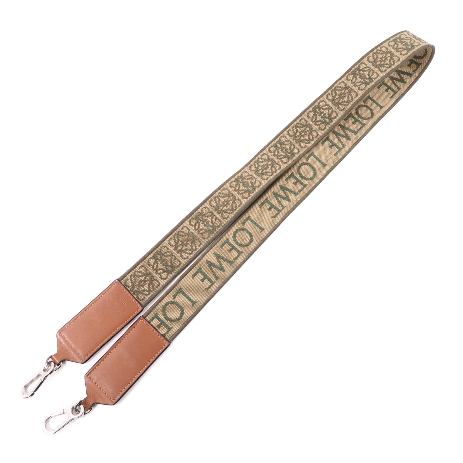 LOEWE 帆布Shoulder Strap金扣肩帶