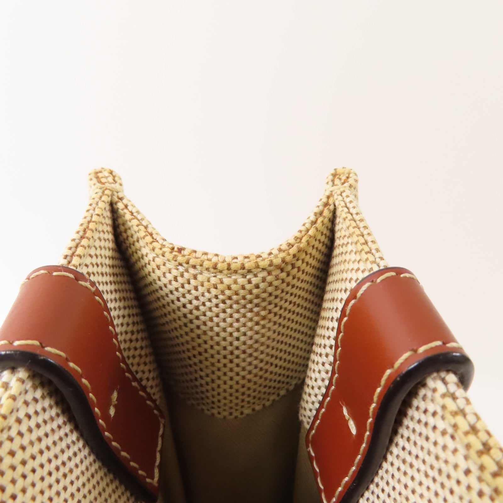 Chloe 帆布Mini Woody手挽袋