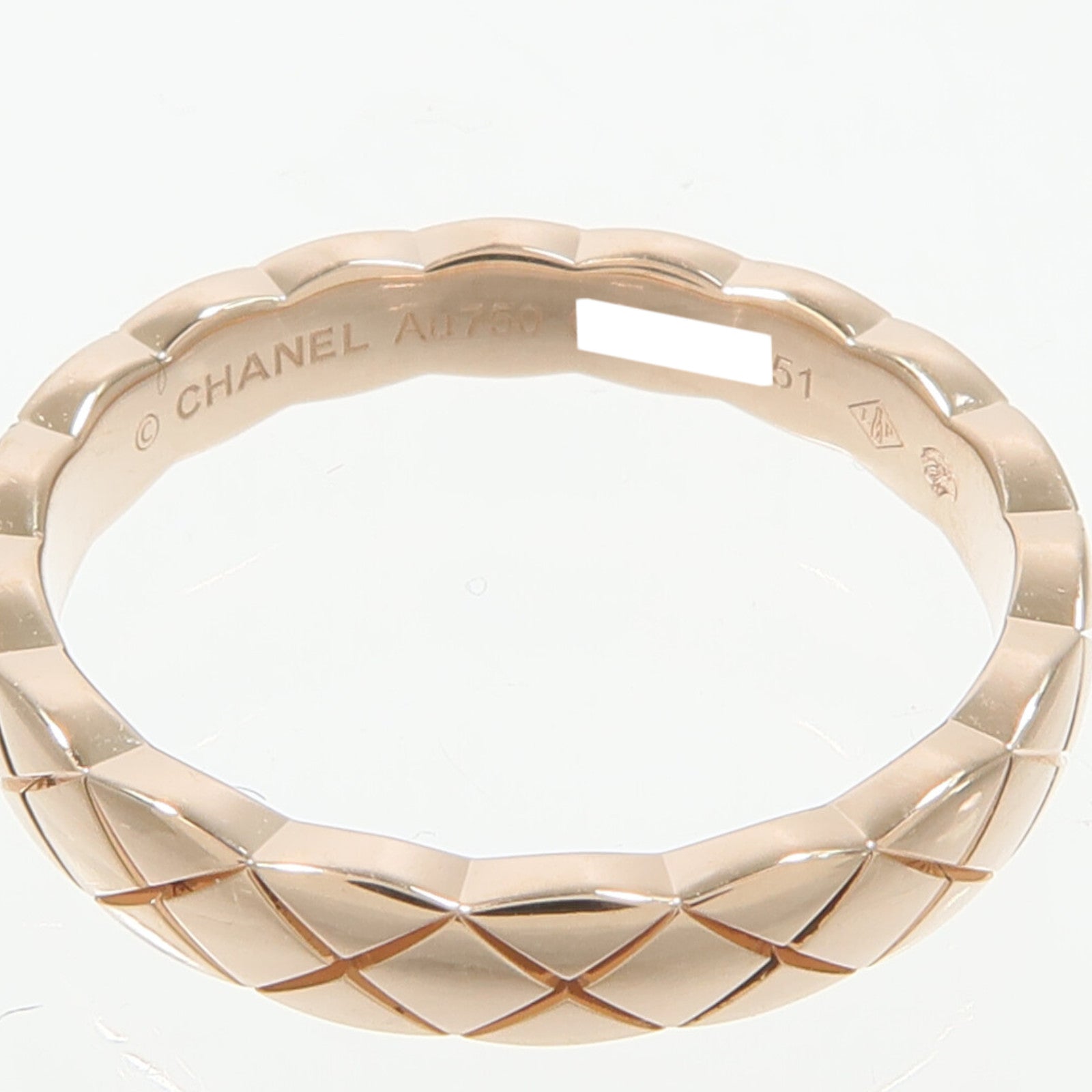 CHANEL 18K玫瑰金Coco Crush Ring戒指