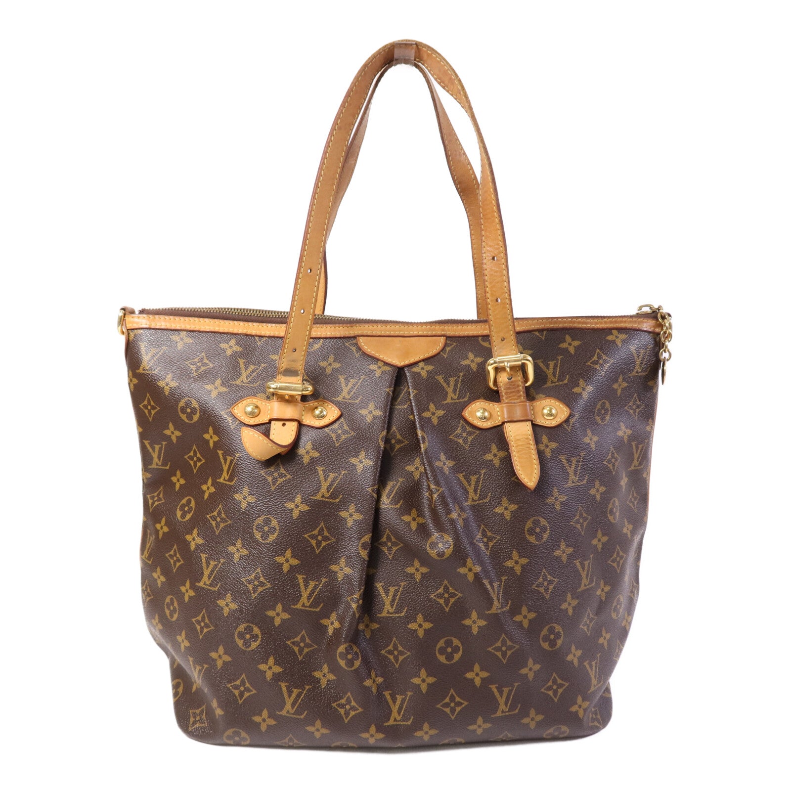 LOUIS VUITTON Monogram Palermo GM金扣手挽肩背兩用袋