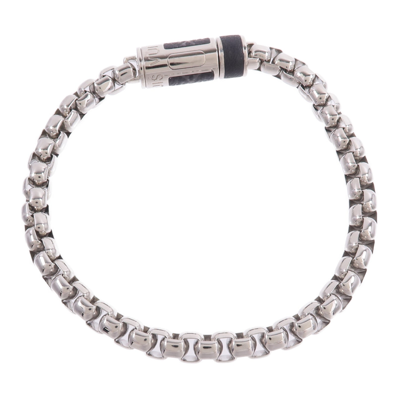 LOUIS VUITTON Monogram Eclipse Monogram Chain Bracelet手鏈