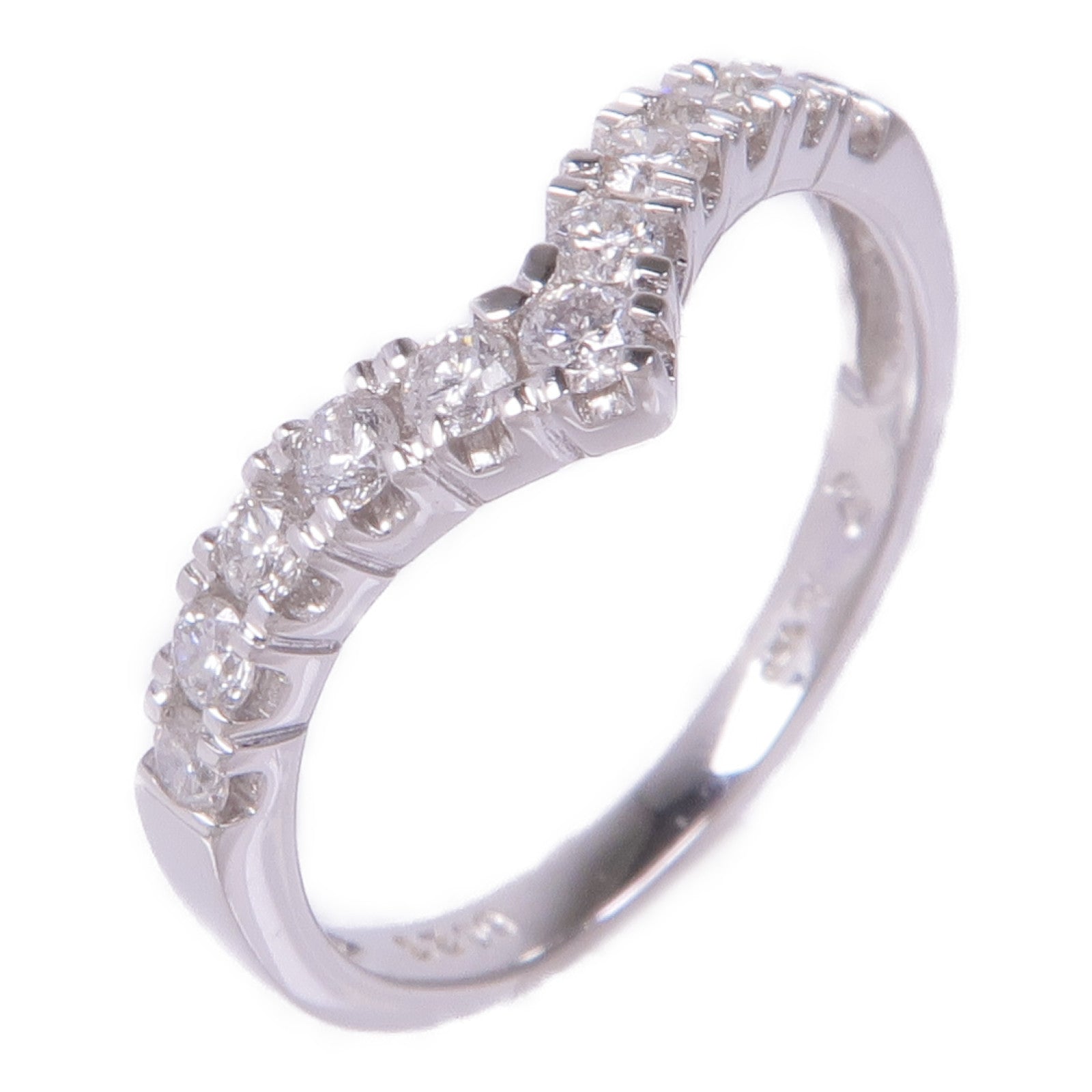 JEWELRY 【激減優惠】18K白金Diamond Ring鑽石戒指US#3.5
