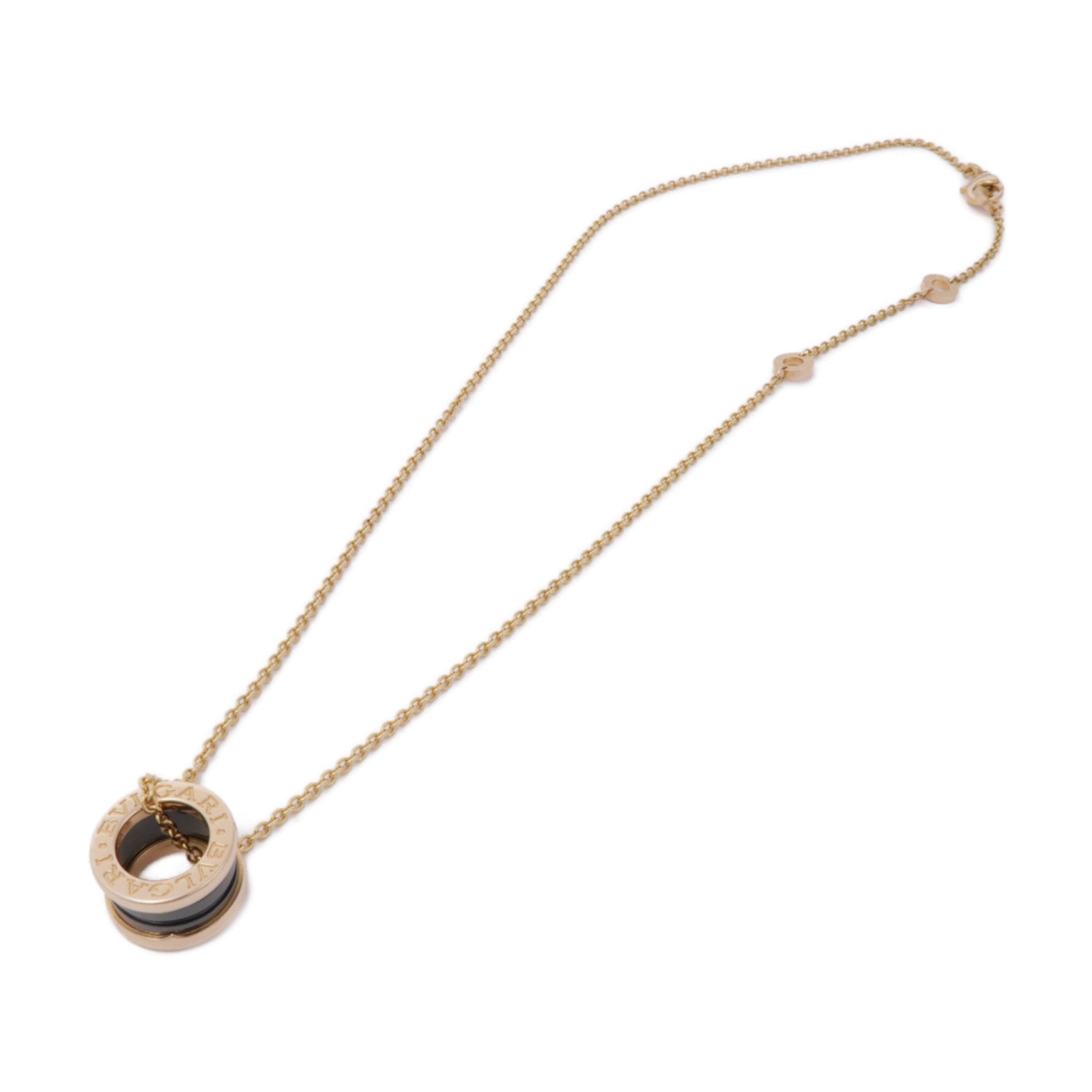 BVLGARI 18K玫瑰金/陶瓷B.zero1 Necklace項鍊