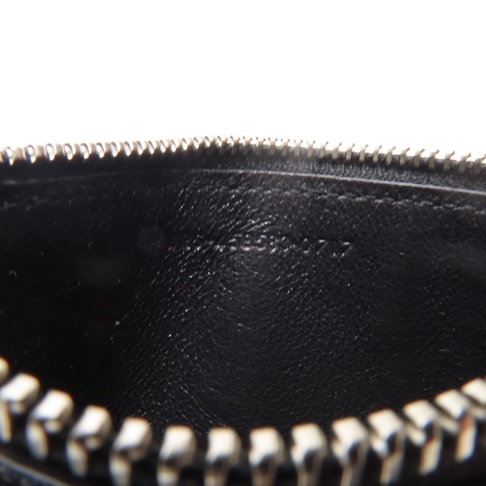 SAINT LAURENT 皮革Zip Card Case金扣卡片套