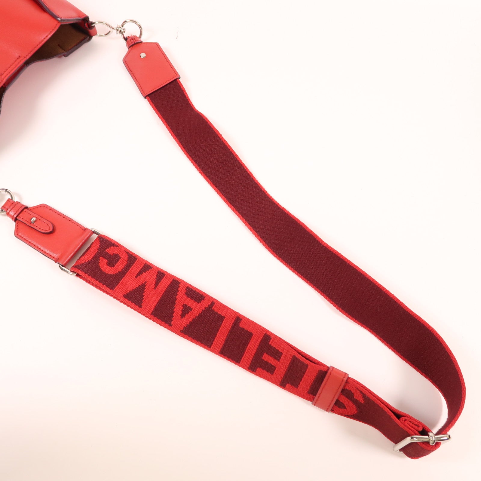 Stella McCartney 皮革Shoulder Bag銀扣肩背袋