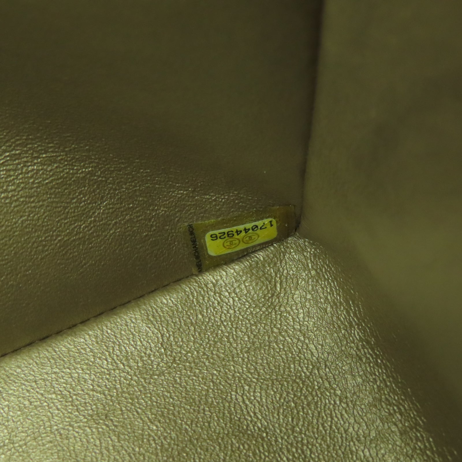 CHANEL 【激減優惠】菱格羊皮皮革Chain Shoulder金扣鏈帶肩背袋金色