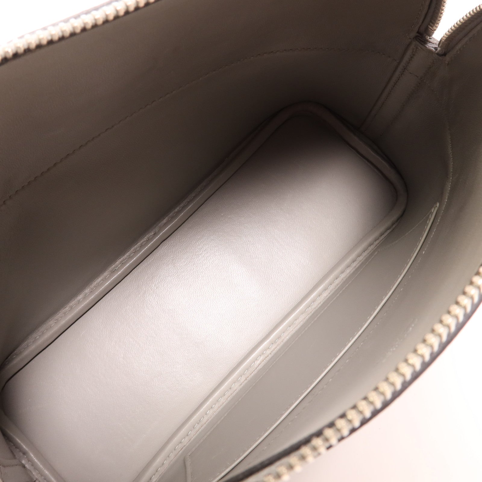 HERMES Epsom皮革Bolide 27銀扣手挽肩背兩用袋Gris Mouette