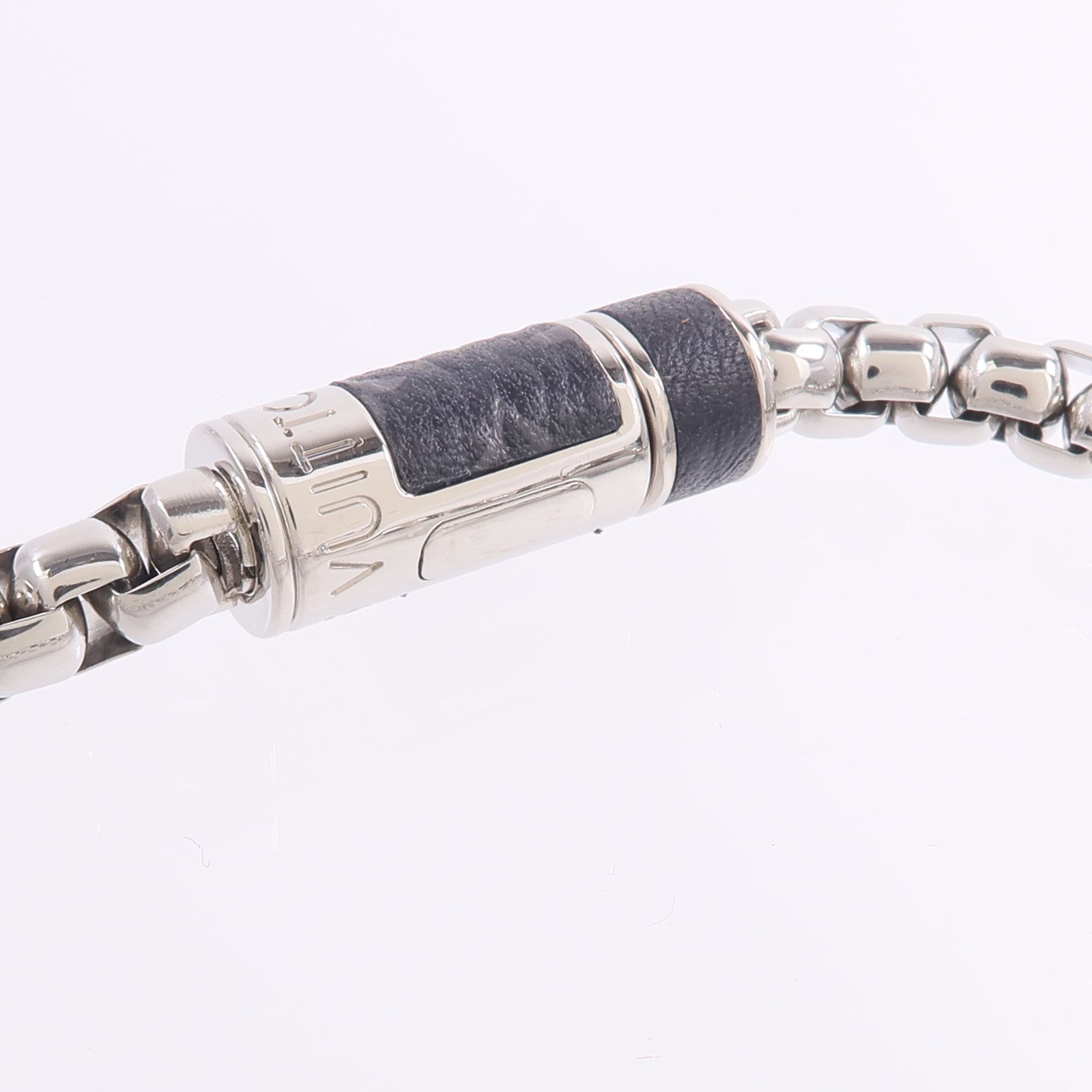 LOUIS VUITTON Monogram Eclipse Monogram Chain Bracelet手鏈