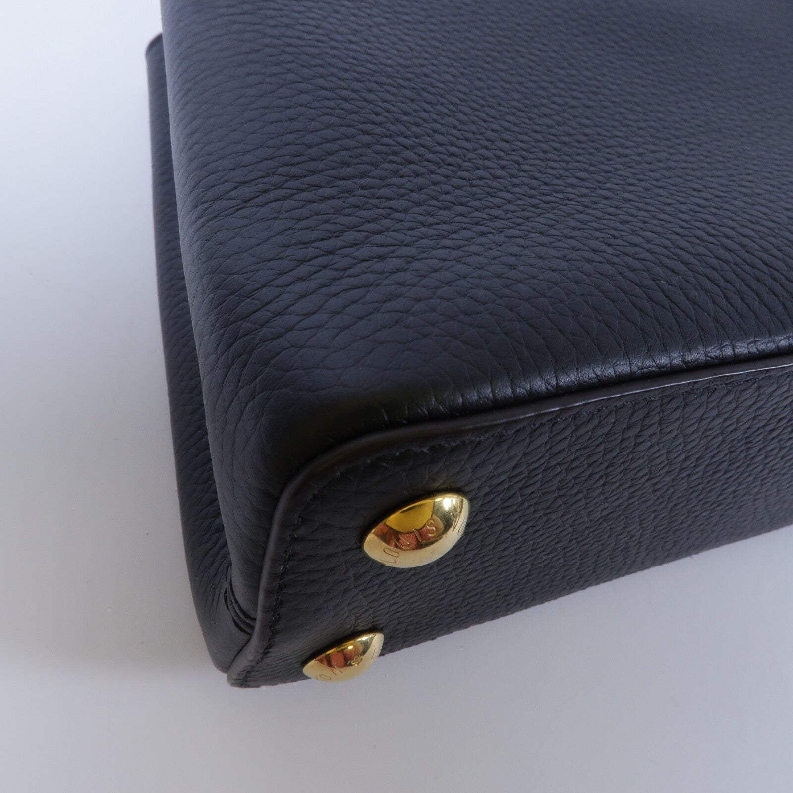 LOUIS VUITTON Taurillon Capucines BB手挽肩背兩用袋