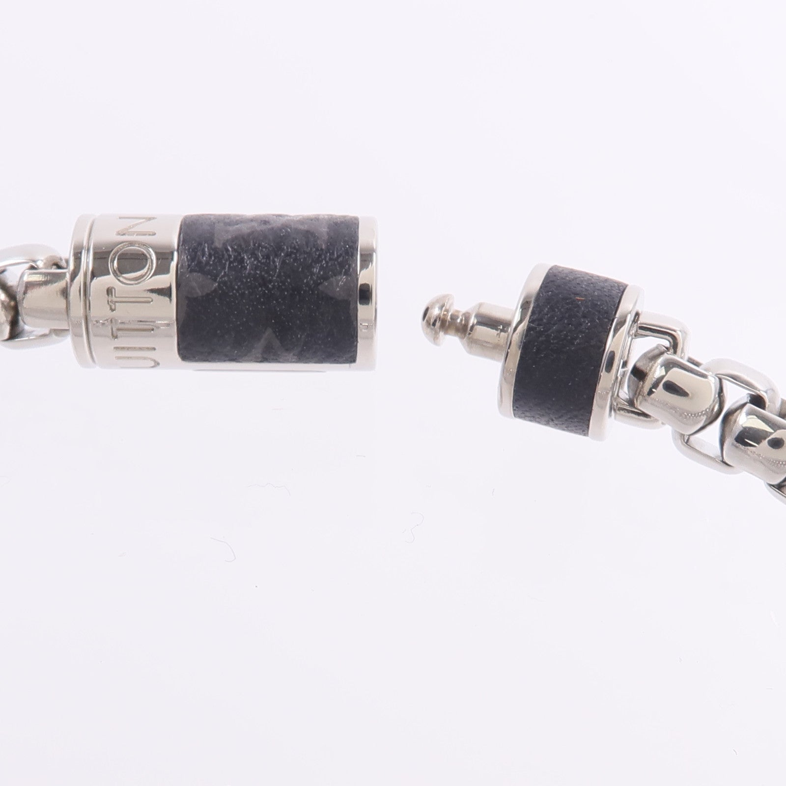 LOUIS VUITTON Monogram Eclipse Monogram Chain Bracelet手鏈