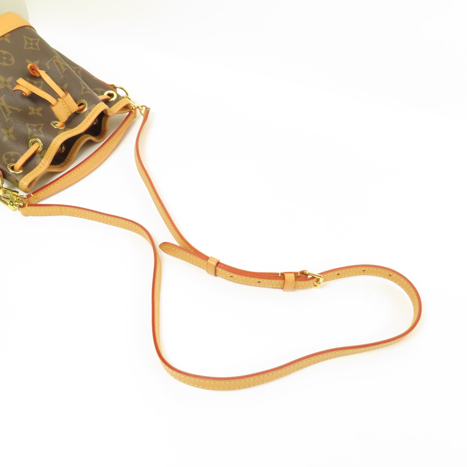 LOUIS VUITTON Monogram Nano Noe金扣手挽肩背兩用袋