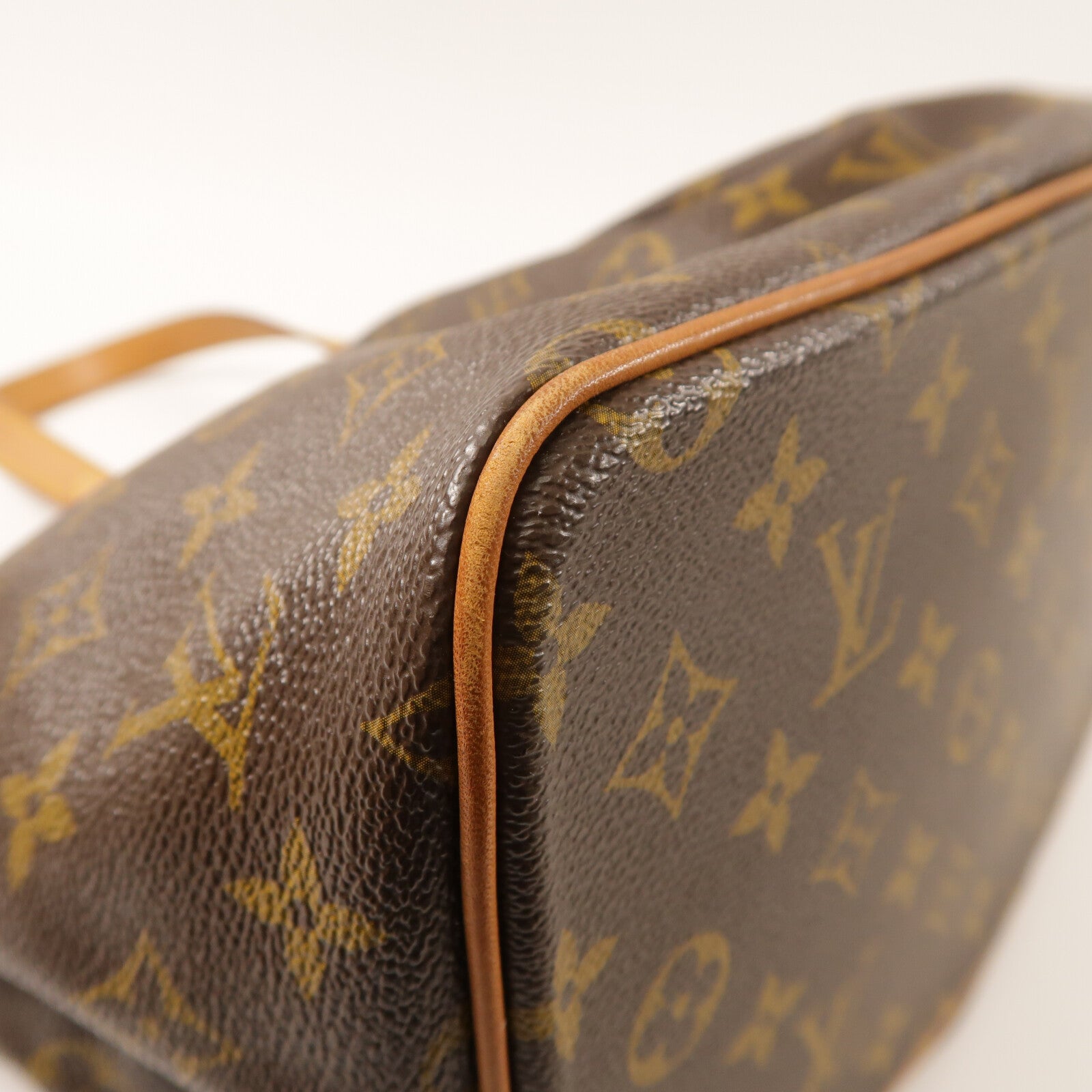 LOUIS VUITTON Monogram Palermo PM金扣手挽肩背兩用袋棕色