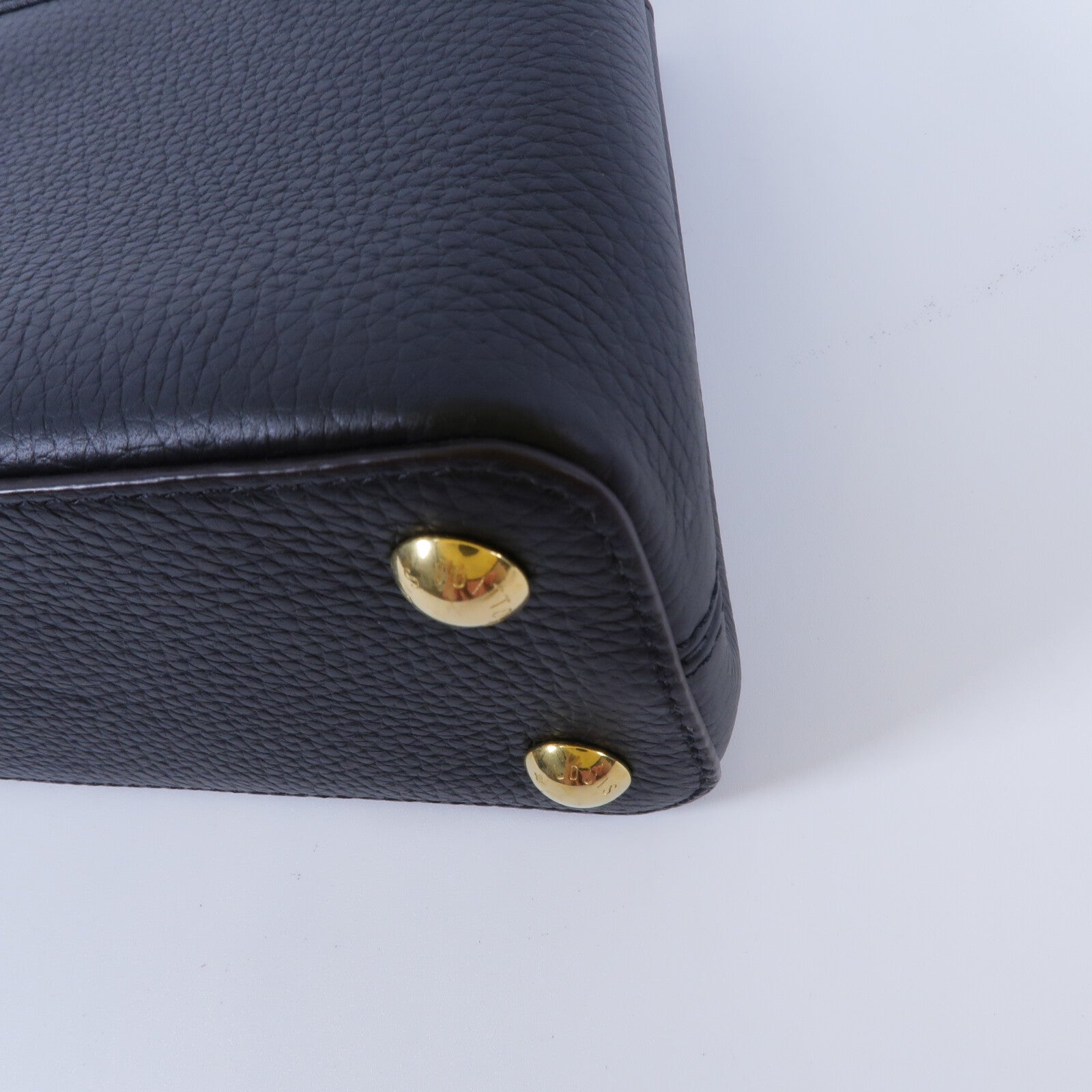 LOUIS VUITTON Taurillon Capucines BB手挽肩背兩用袋