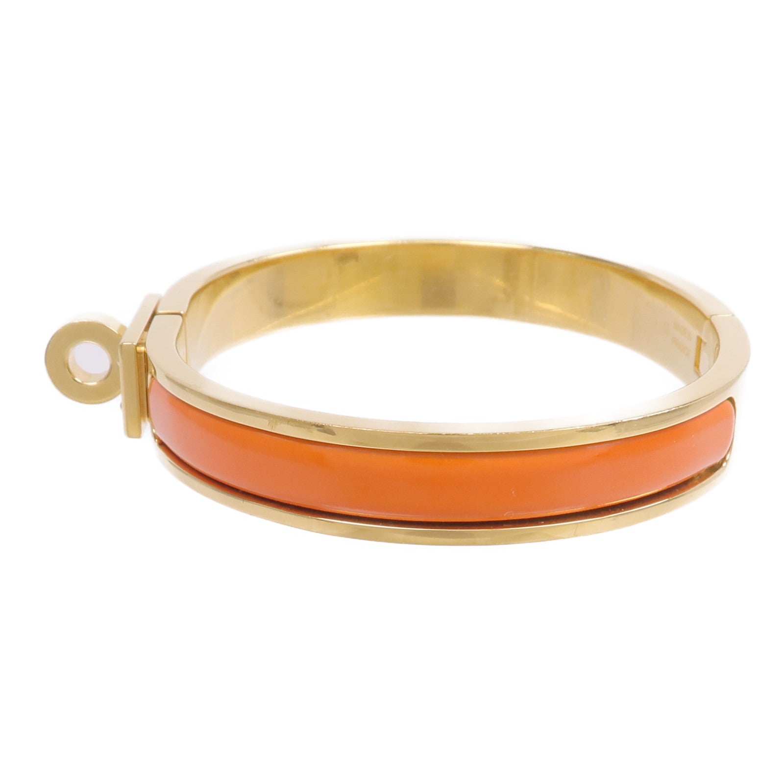 HERMES 金屬/琺瑯Mini Clic Kelly Bracelet手鐲