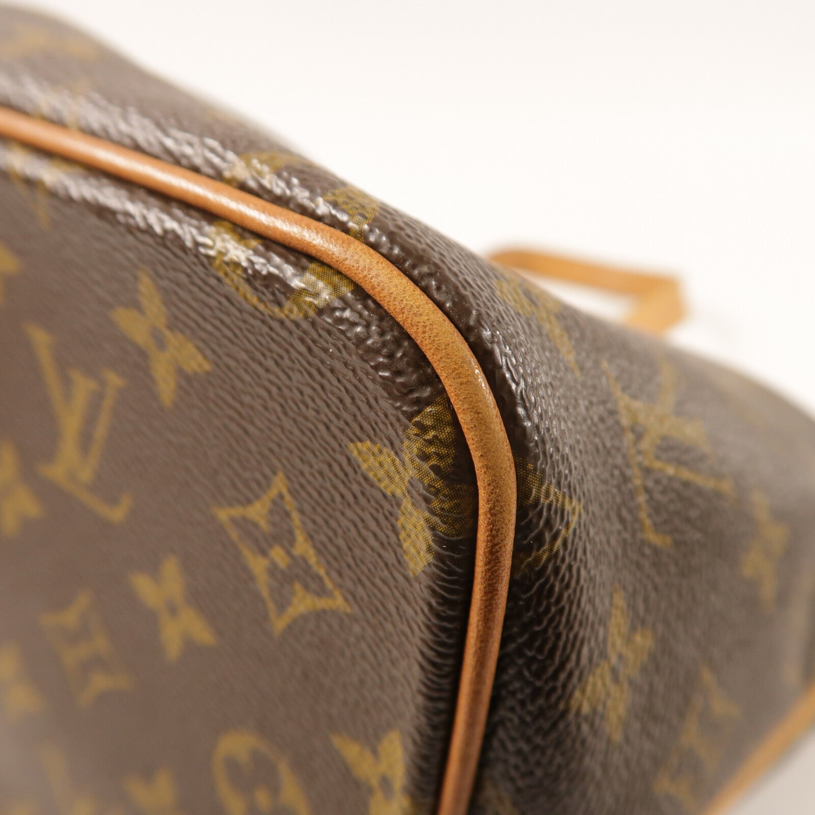LOUIS VUITTON Monogram Palermo PM金扣手挽肩背兩用袋棕色
