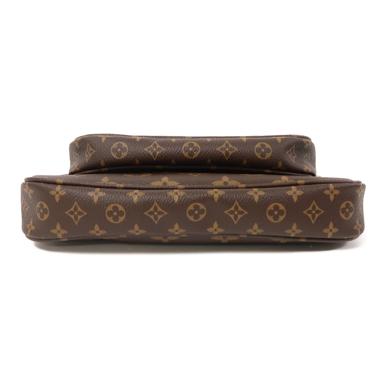 LOUIS VUITTON Monogram Multi Pochette金扣肩背袋啡色