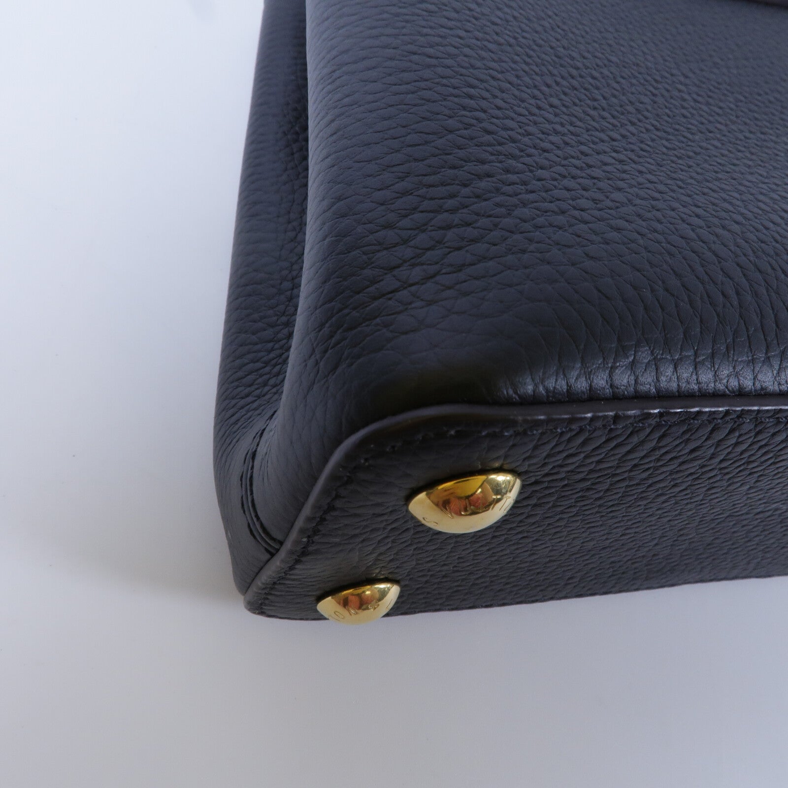 LOUIS VUITTON Taurillon Capucines BB手挽肩背兩用袋