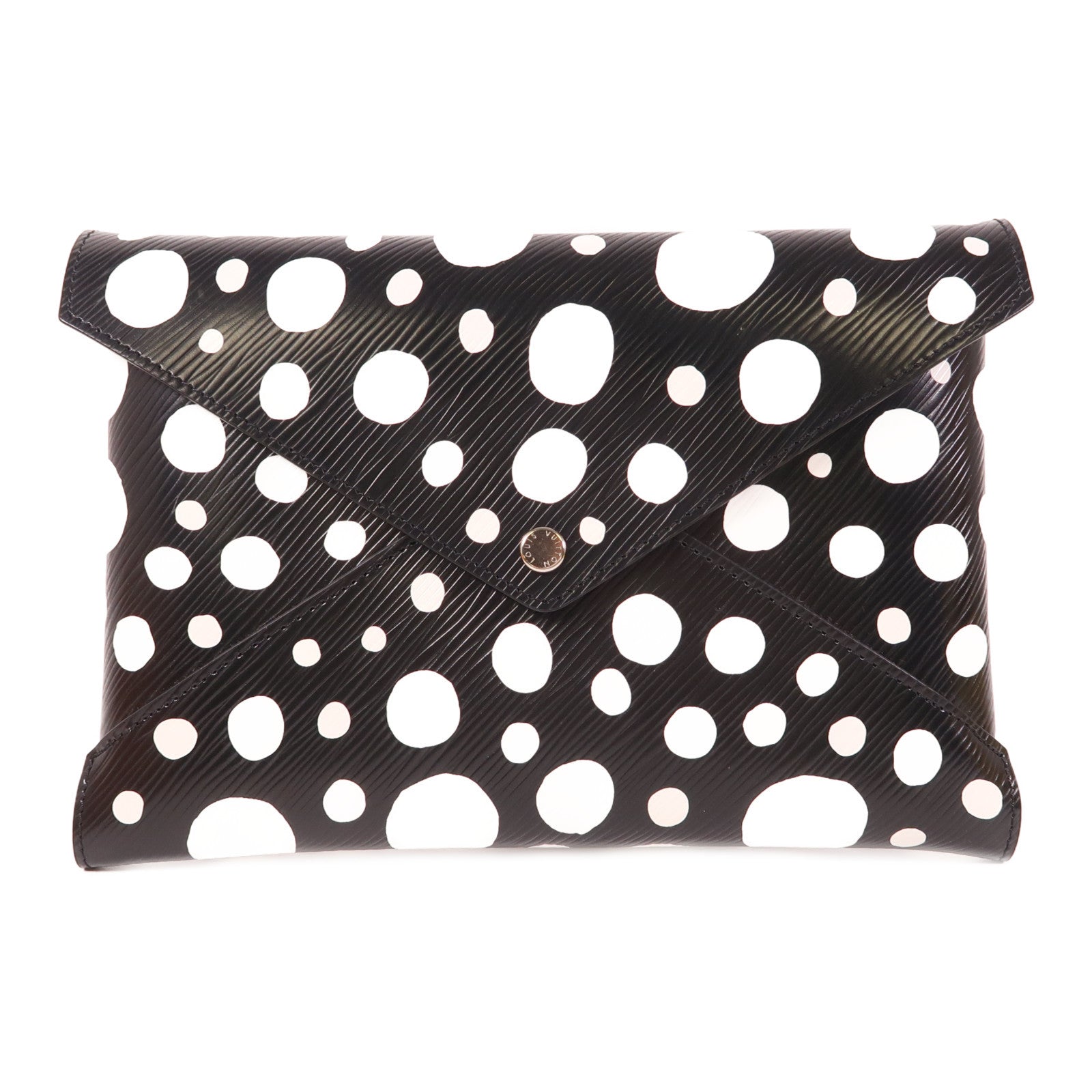 LOUIS VUITTON Epi LV X Yayoi Kusama Pochette銀扣手拿包