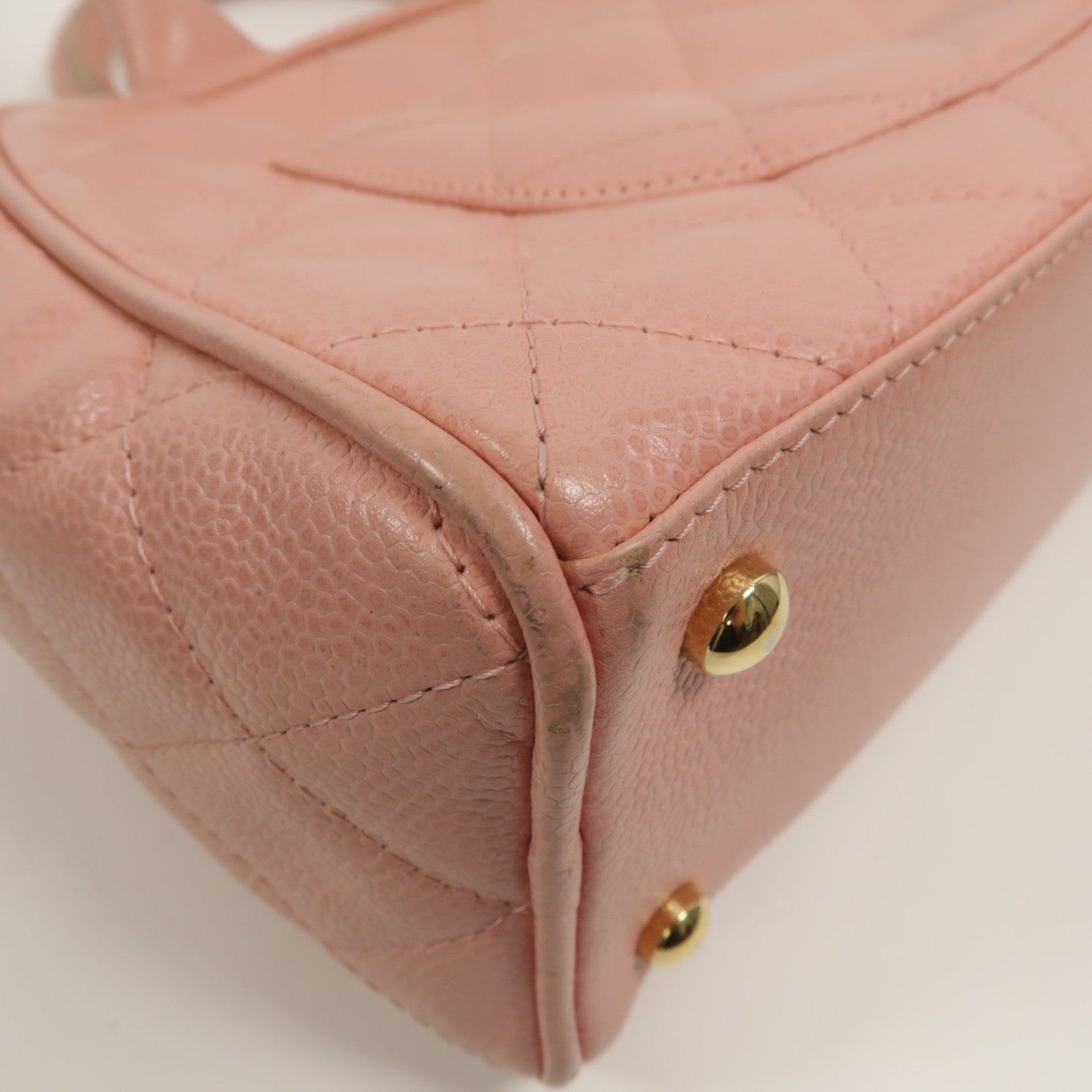 CHANEL 牛皮皮革Vintage Handbag手挽袋
