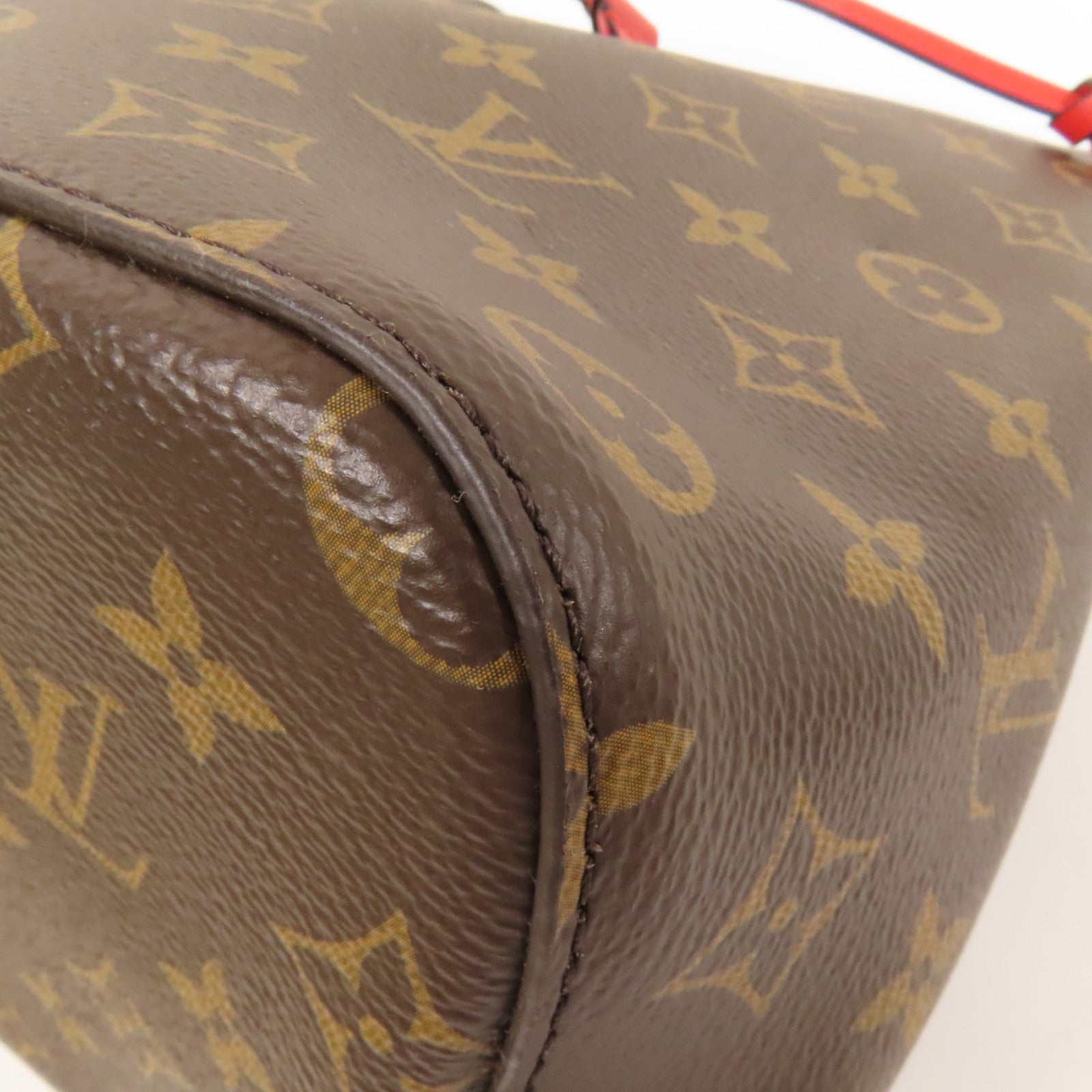 LOUIS VUITTON Monogram Neo Noe Bucket Bag金扣肩背袋Coquelicot