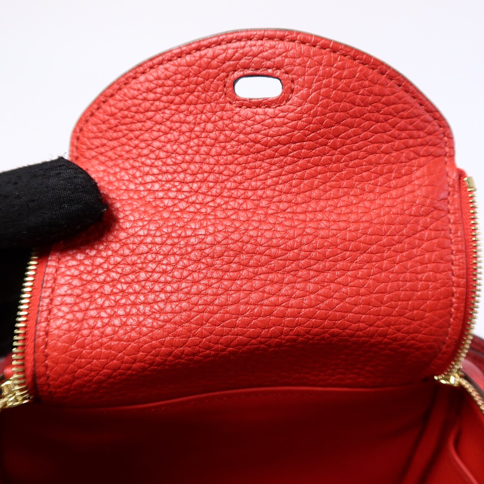 HERMES Clemence皮革Mini Lindy金扣手挽肩背兩用袋