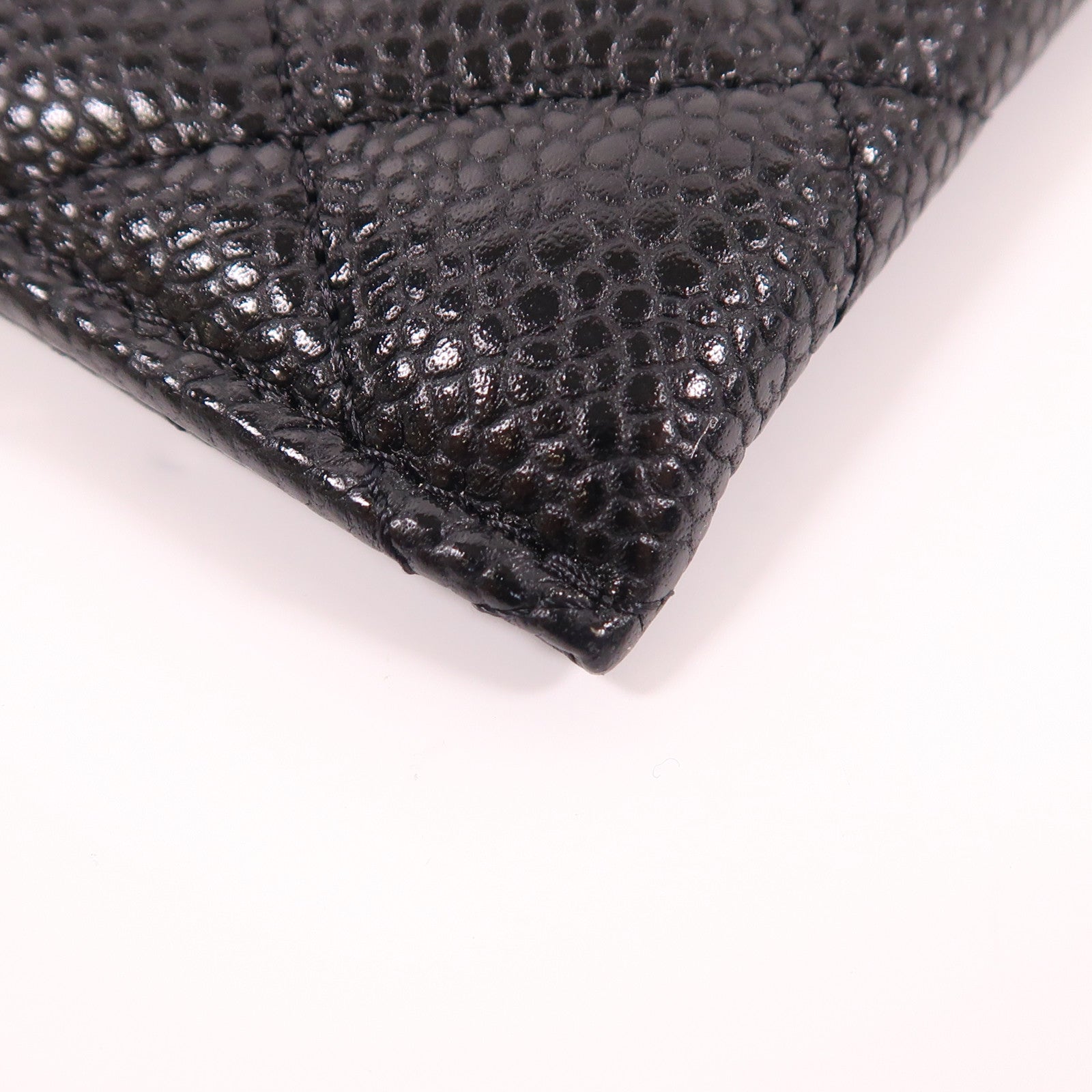 CHANEL 牛皮皮革Long Wallet金扣長錢包