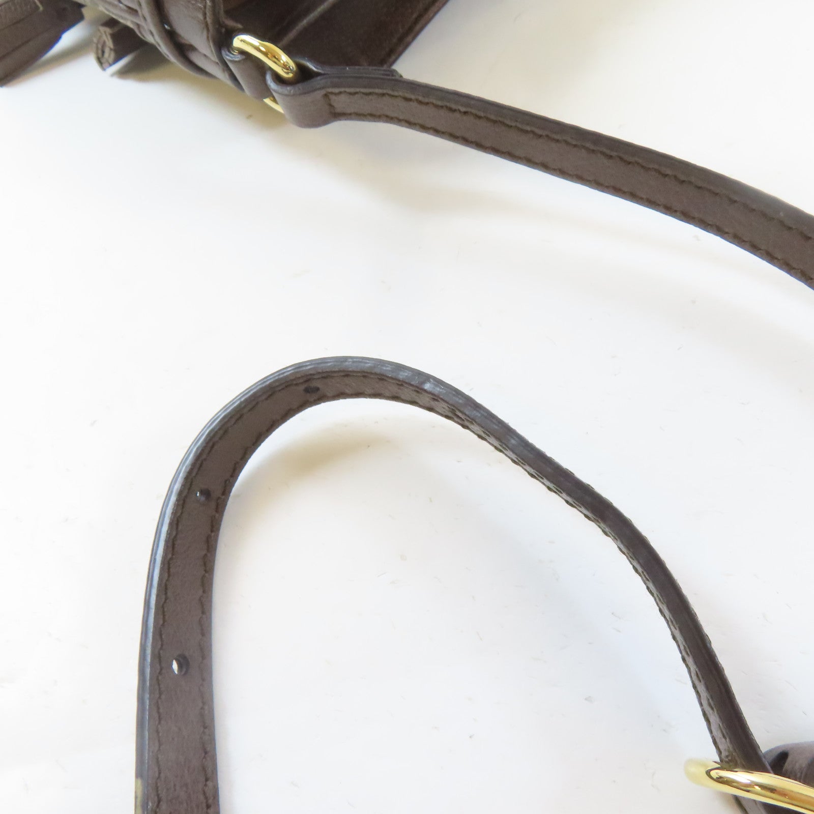 GUCCI 塗層帆布Ophidia Mini Bucket金扣肩背袋啡色