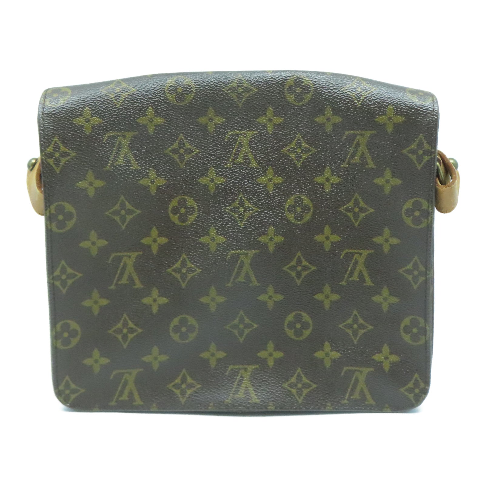 LOUIS VUITTON 【激減優惠】Monogram Cartouchiere GM金扣肩背袋啡色