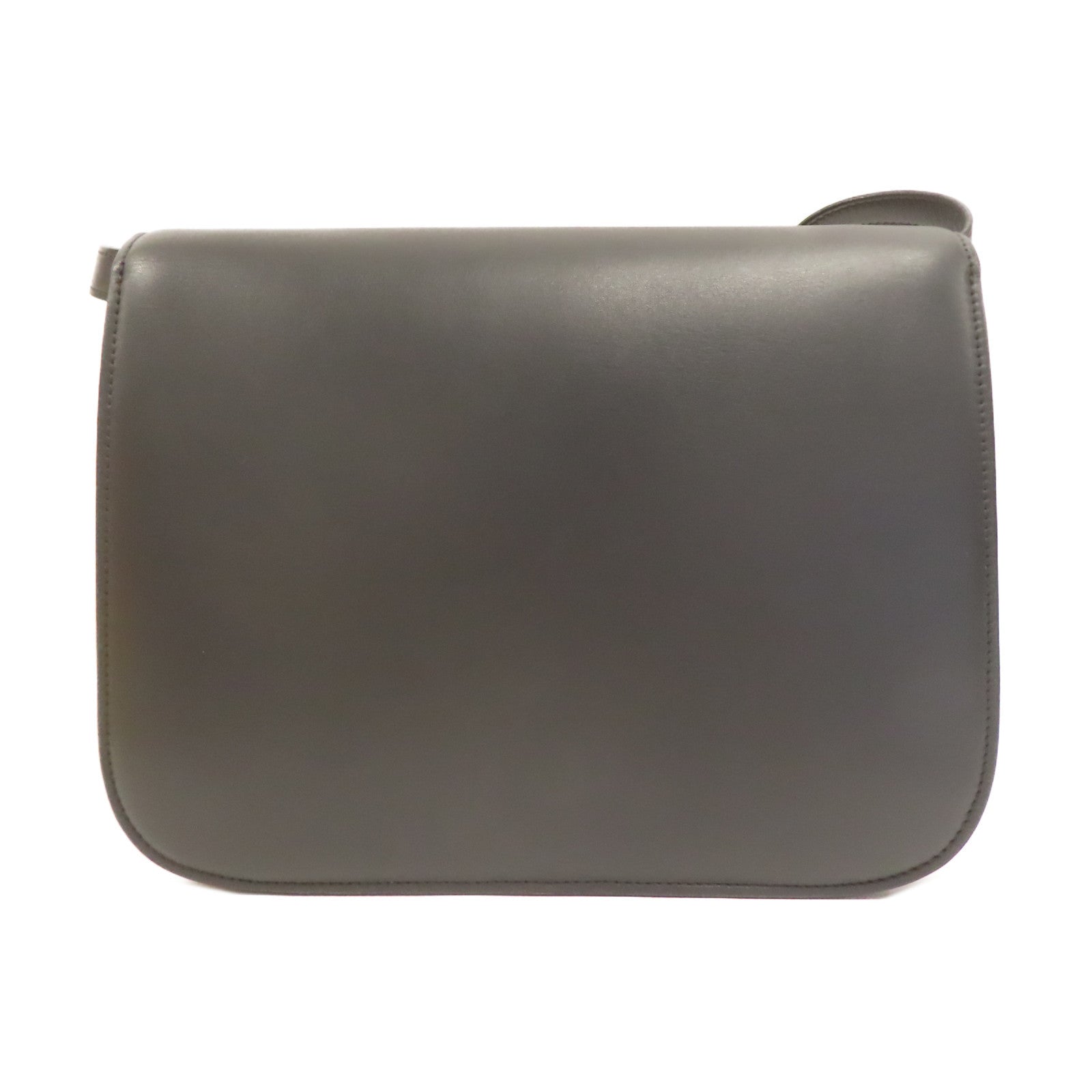 CELINE **【激減優惠】牛皮皮革Classic Box金扣肩背袋灰色