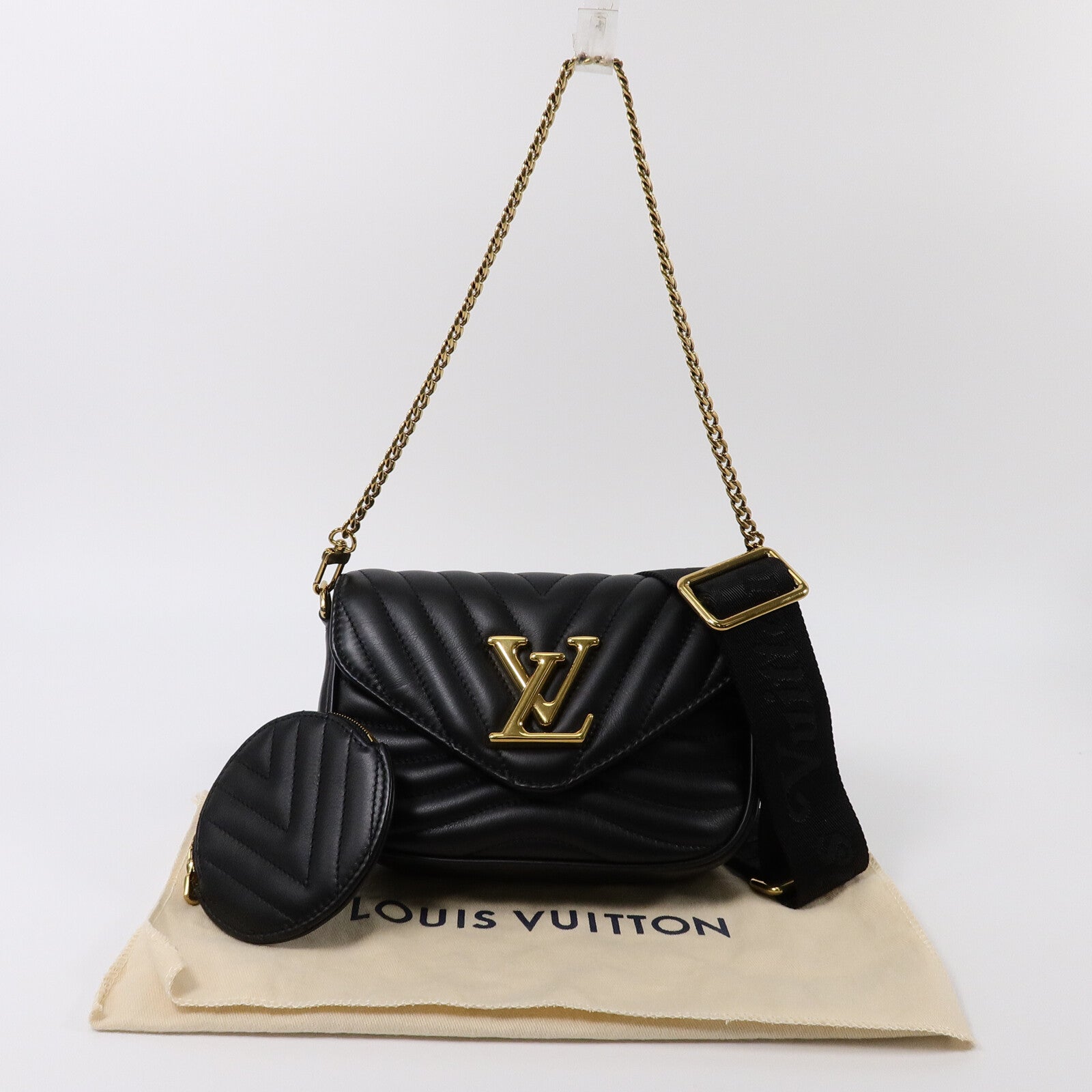 LOUIS VUITTON 牛皮皮革New Wave Multi Pochette手挽肩背兩用袋