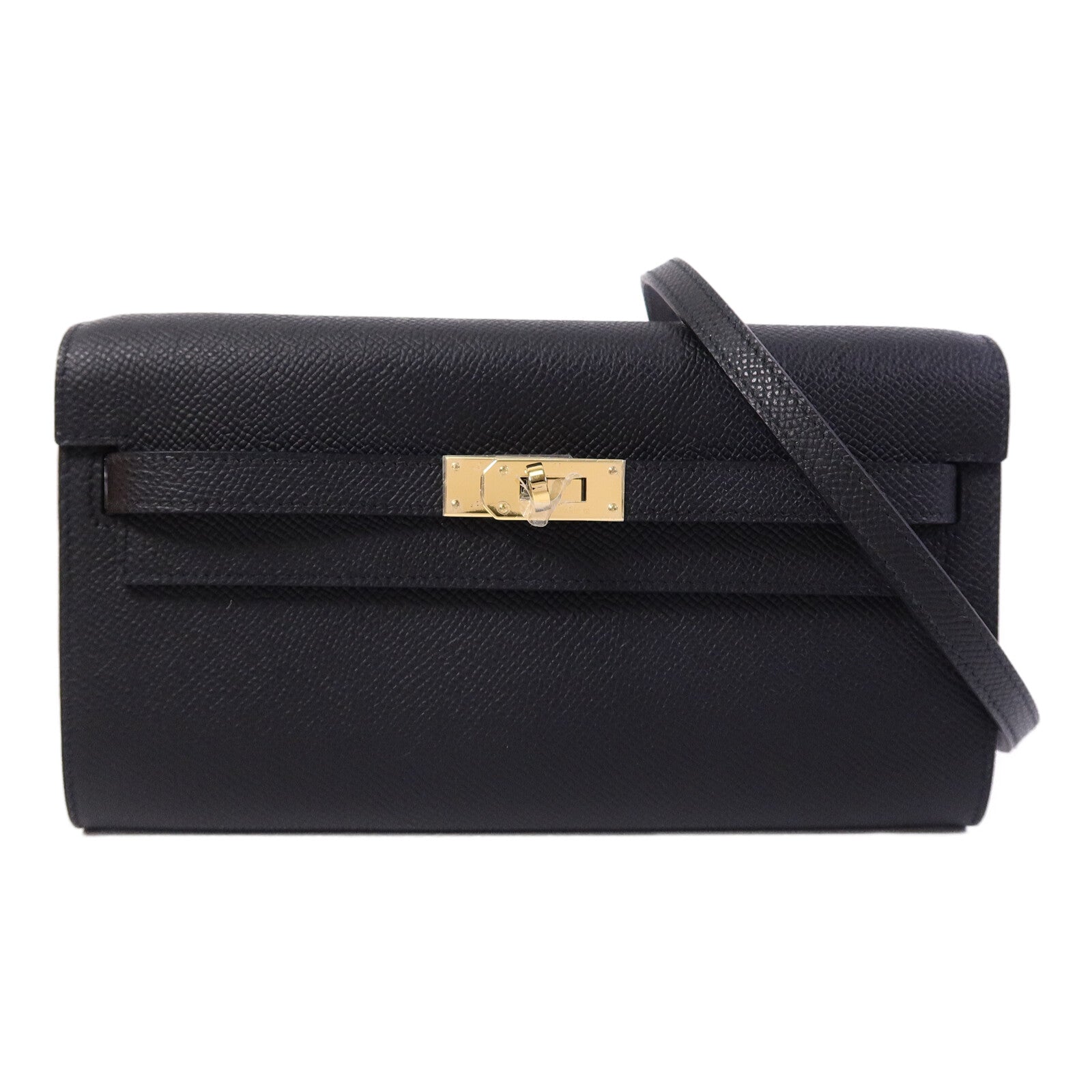 HERMES Epsom皮革Kelly To Go肩背袋Noir