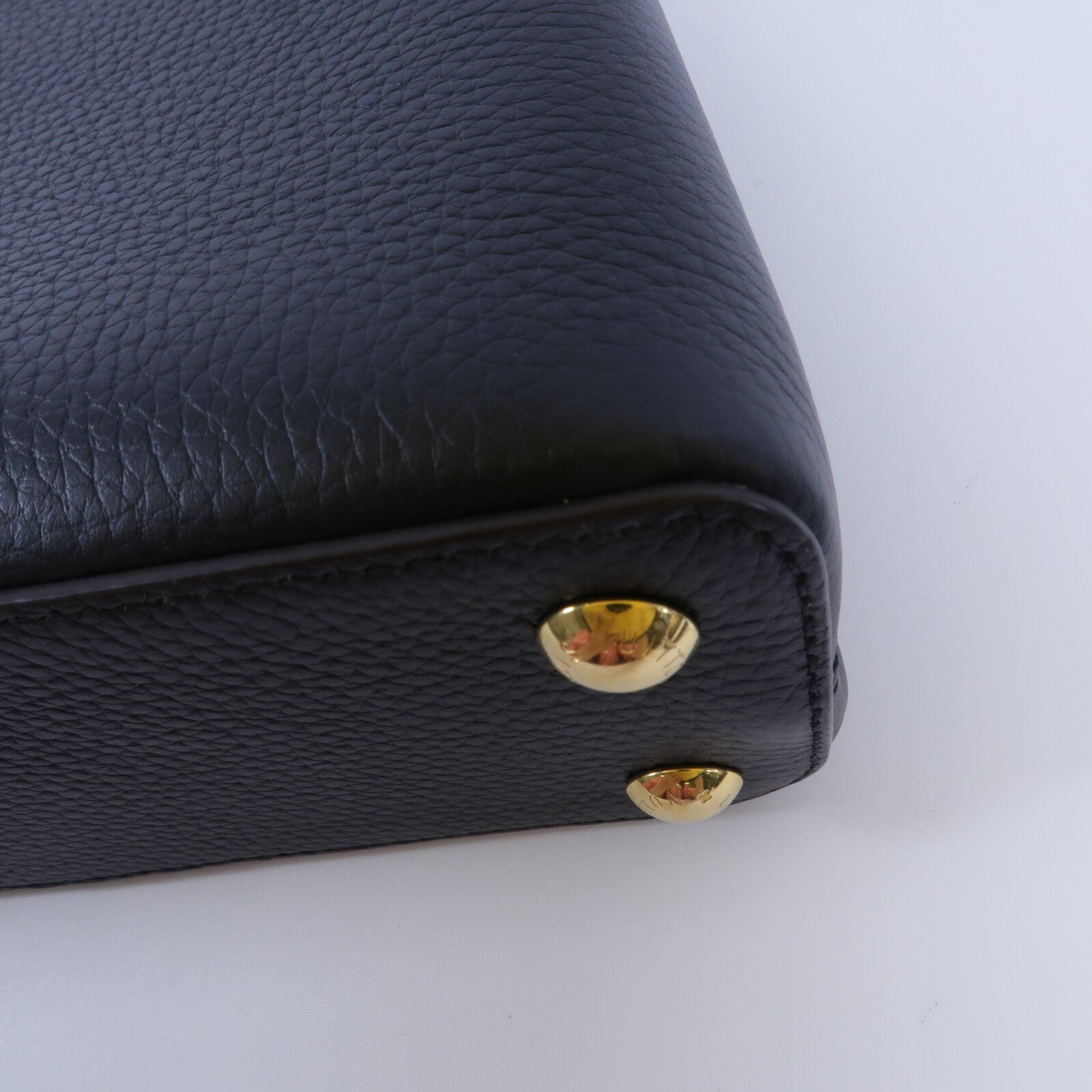 LOUIS VUITTON Taurillon Capucines BB手挽肩背兩用袋