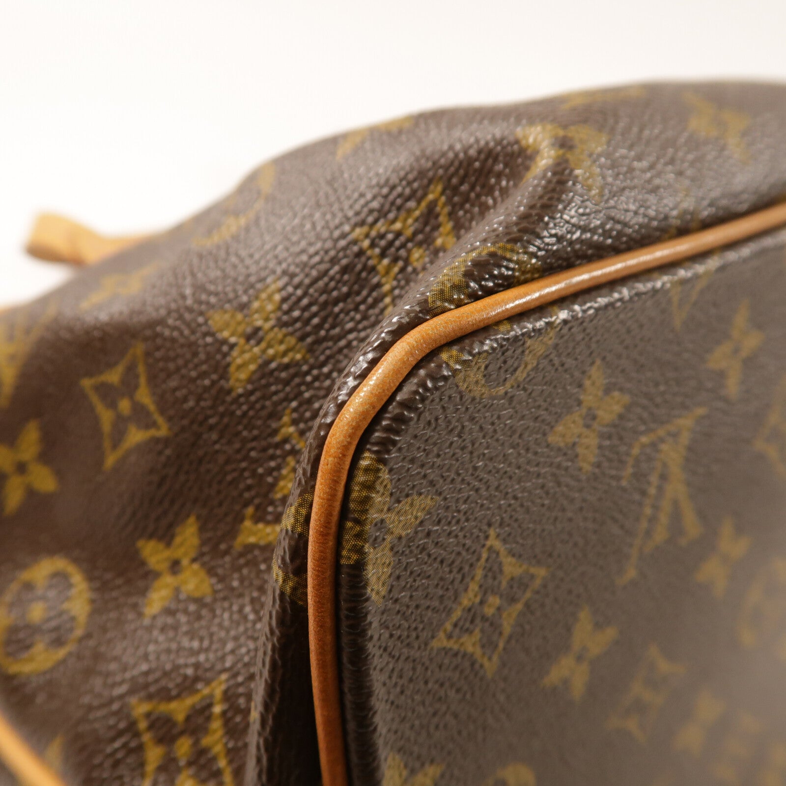 LOUIS VUITTON Monogram Palermo PM金扣手挽肩背兩用袋棕色