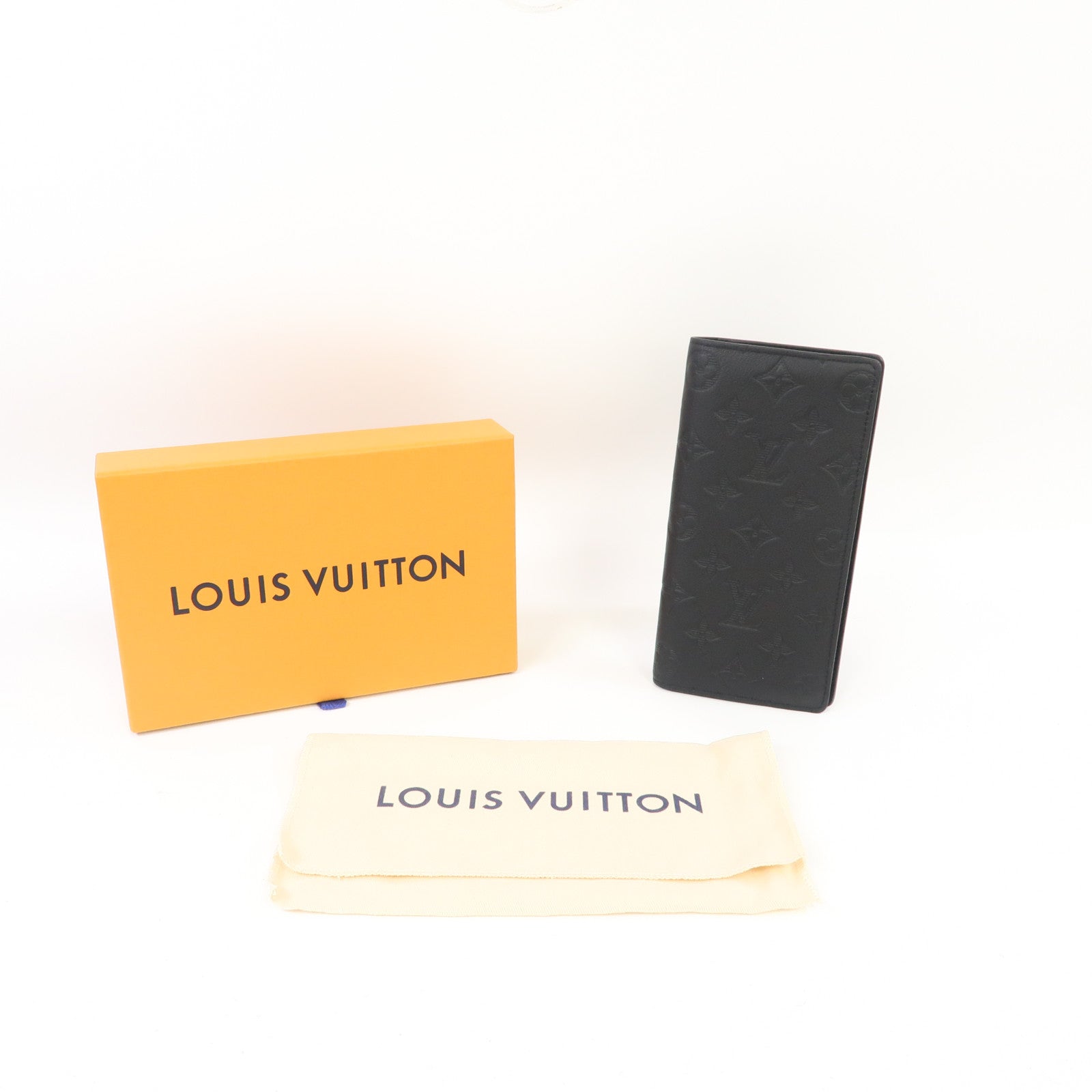 LOUIS VUITTON Monogram Shadow Brazza Wallet長錢包黑色