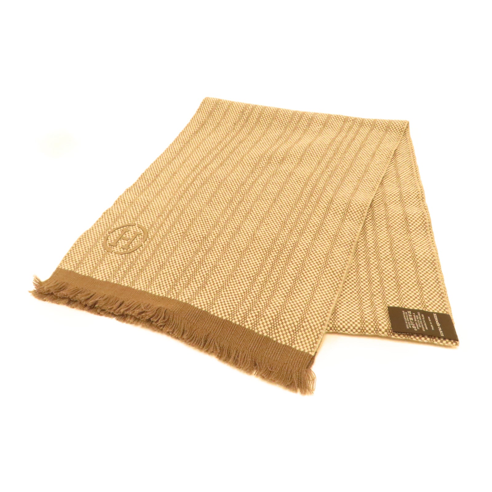 HERMES 羊絨Scarf圍巾灰色