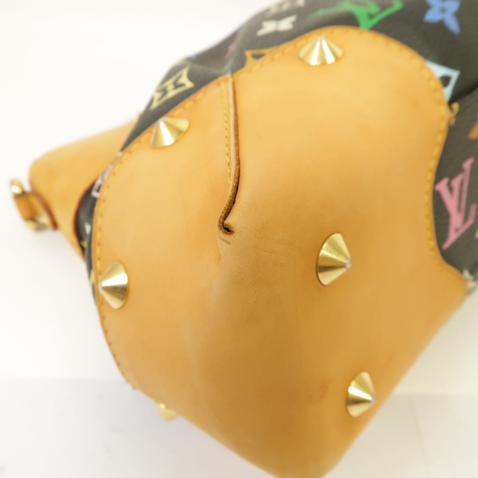 LOUIS VUITTON Monogram Multicolore Judy金扣手挽肩背兩用袋黒色/彩色
