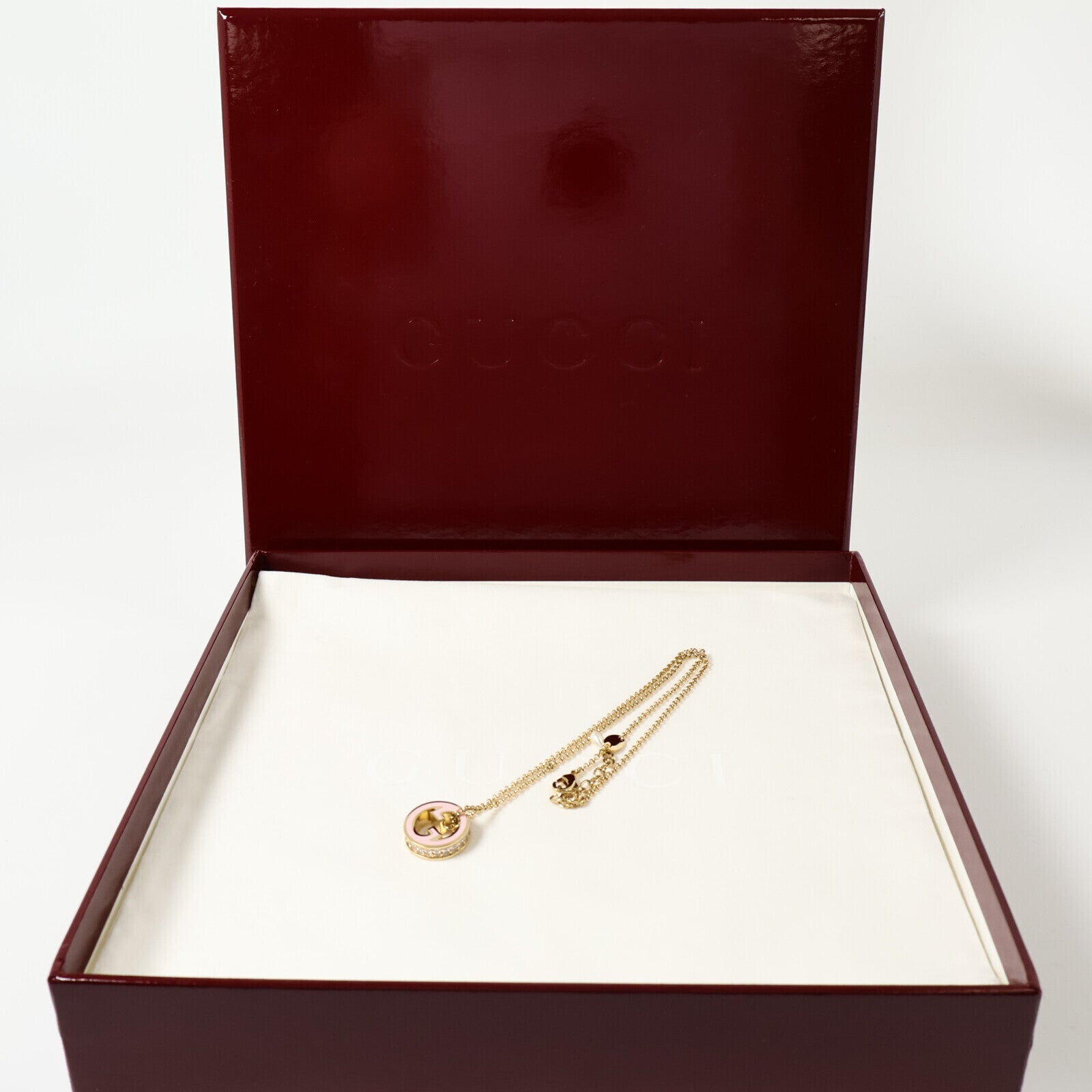 GUCCI 金屬/琺瑯Blondie Pendant Necklace項鏈
