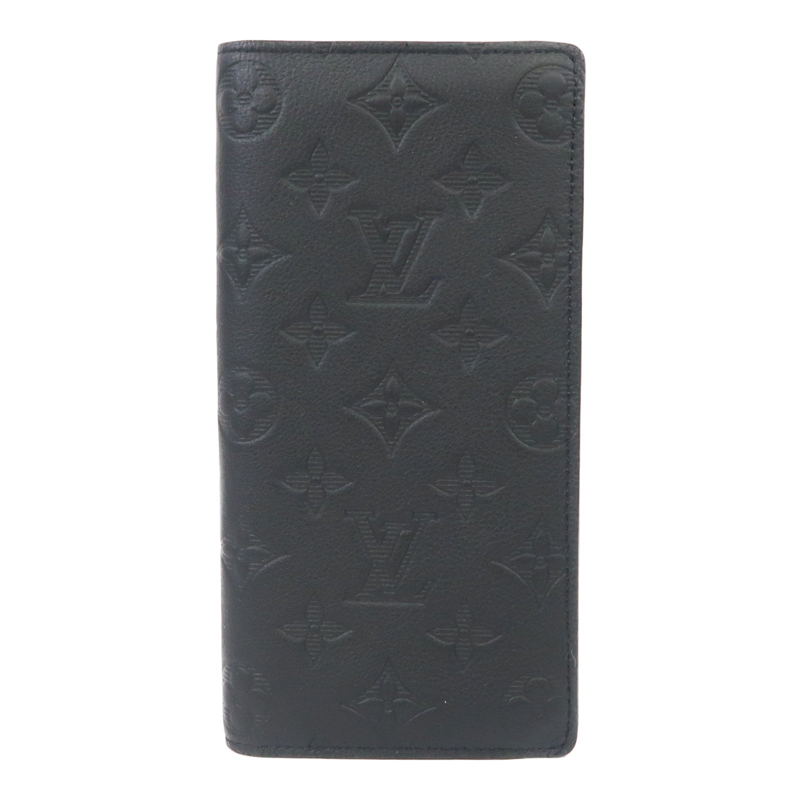 LOUIS VUITTON Monogram Shadow Brazza Wallet長錢包黑色