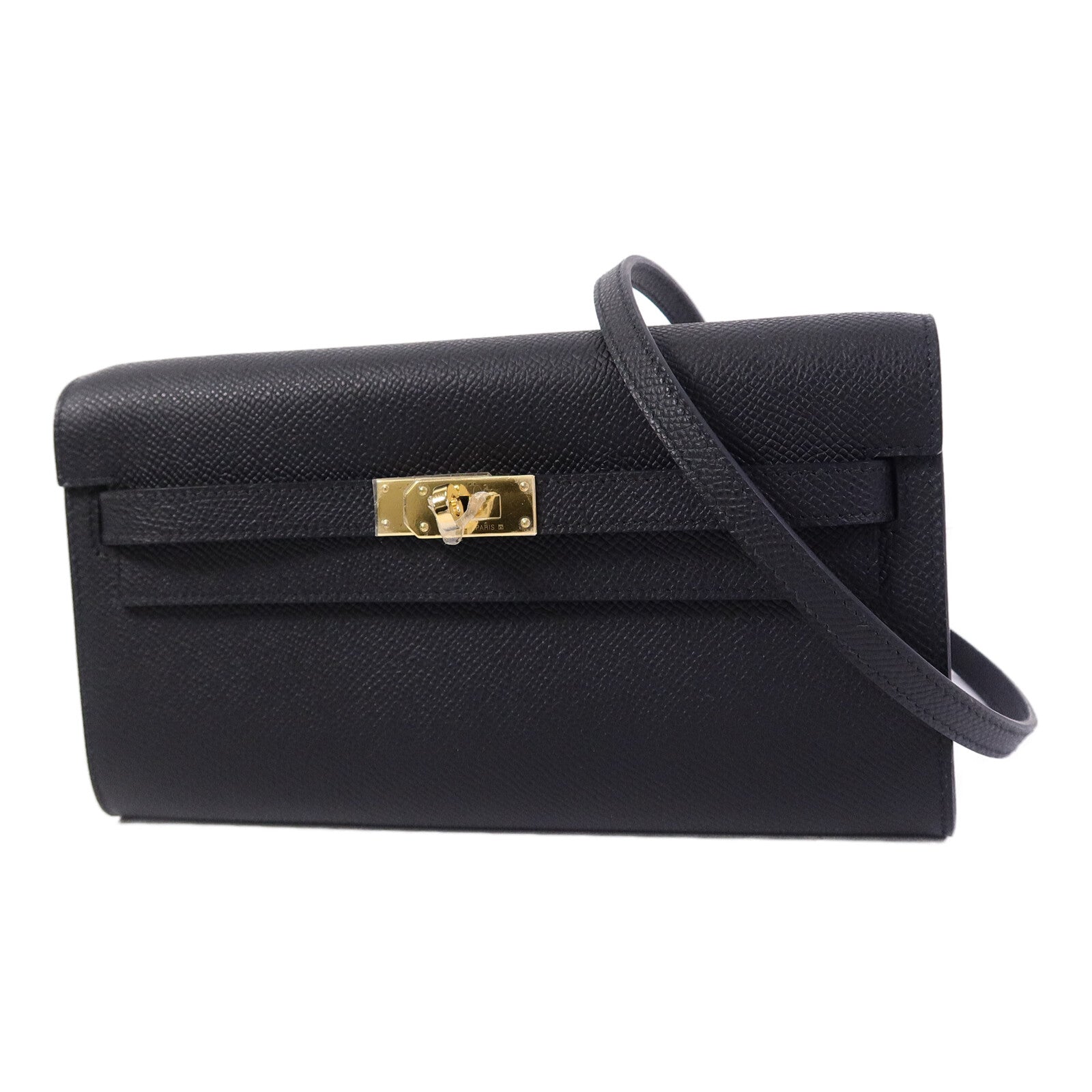 HERMES Epsom皮革Kelly To Go肩背袋Noir