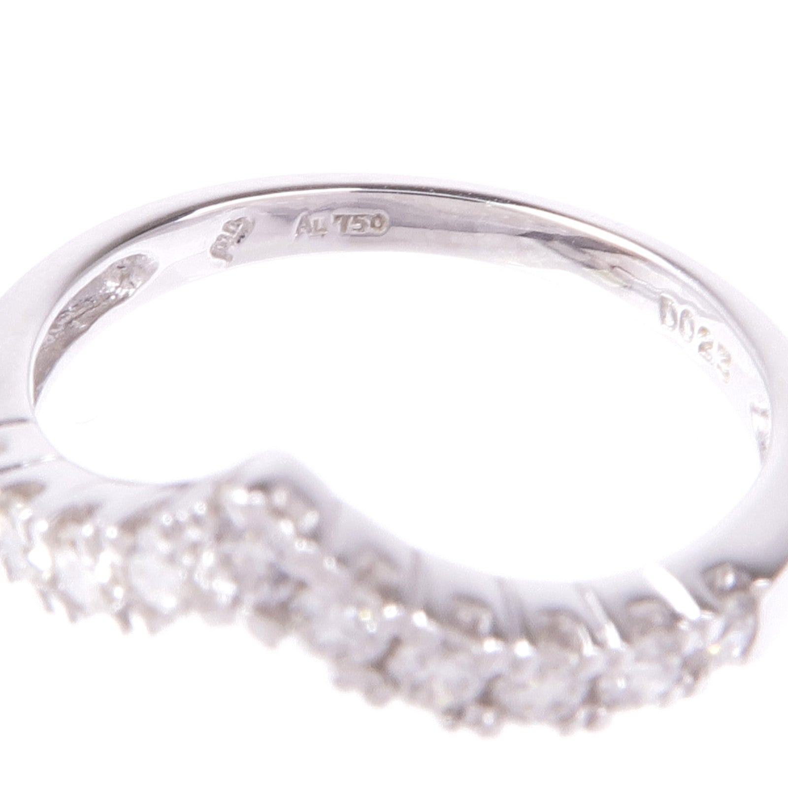 JEWELRY 【激減優惠】18K白金Diamond Ring鑽石戒指US#3.5