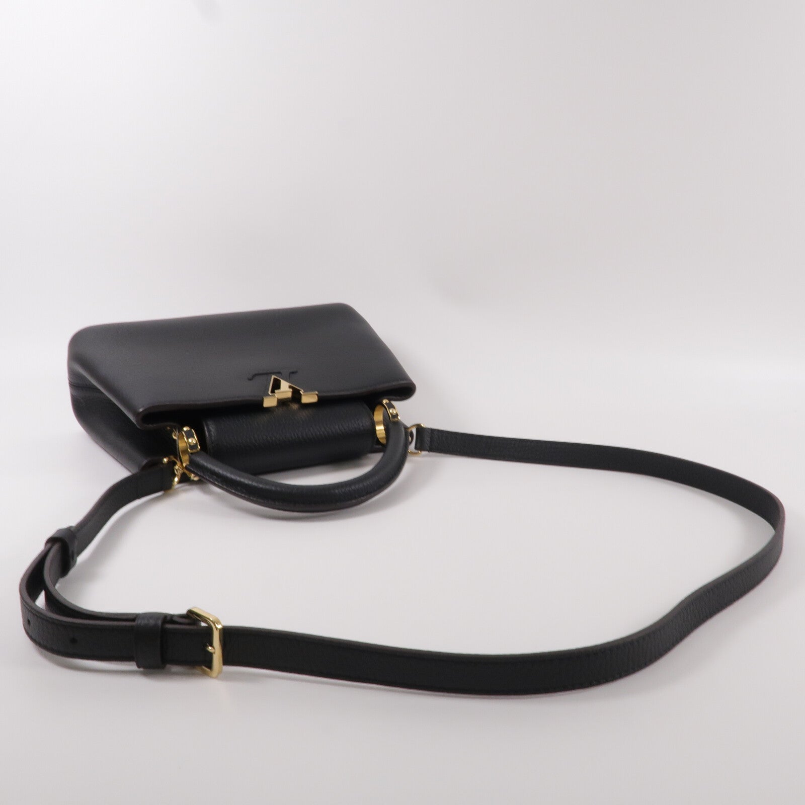 LOUIS VUITTON Taurillon Capucines BB手挽肩背兩用袋