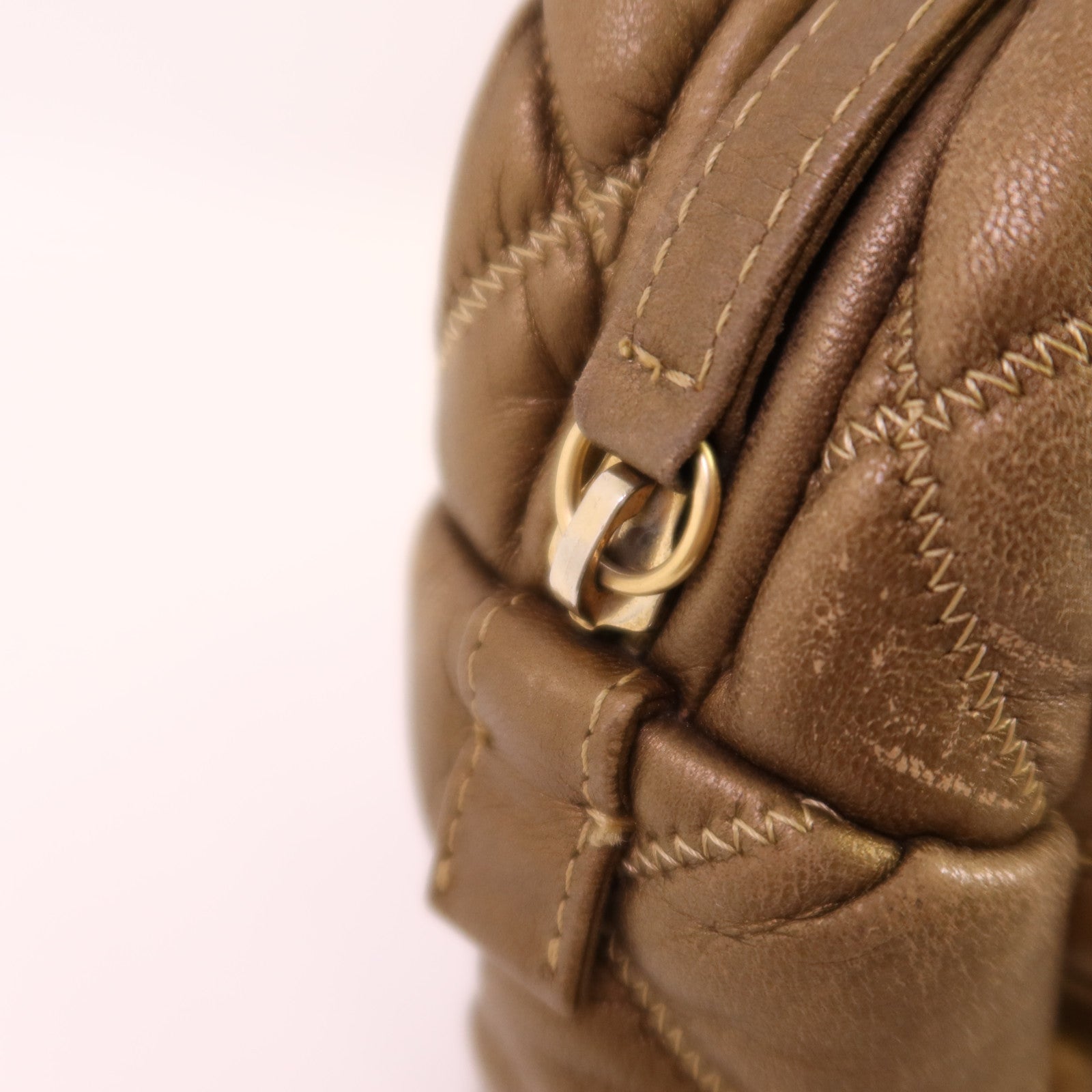 CHANEL 牛皮皮革Chain Shoulder Bag金扣鏈帶肩背袋