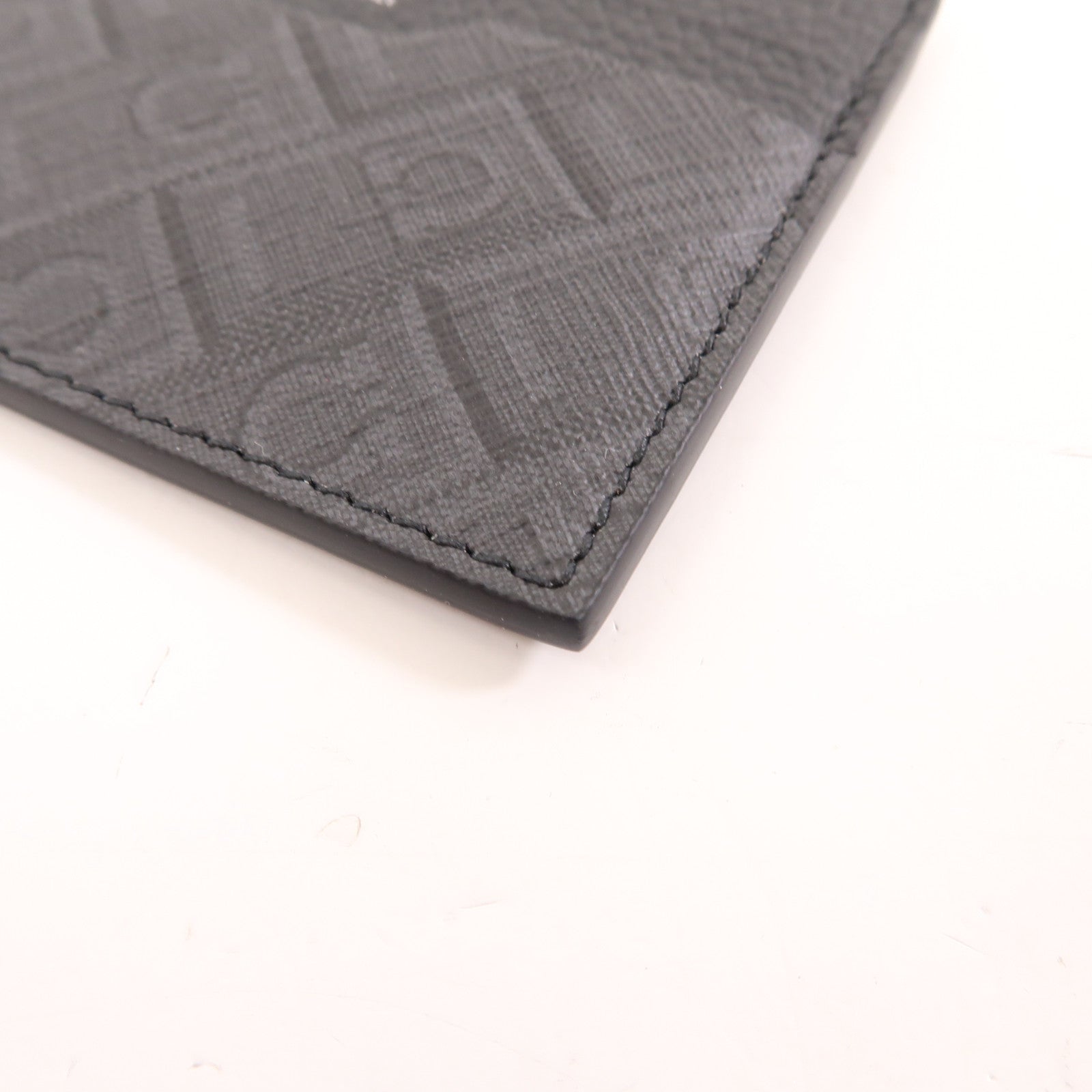 Salvatore Ferragamo 塗層帆布/牛皮皮革Card Case卡片套黑色